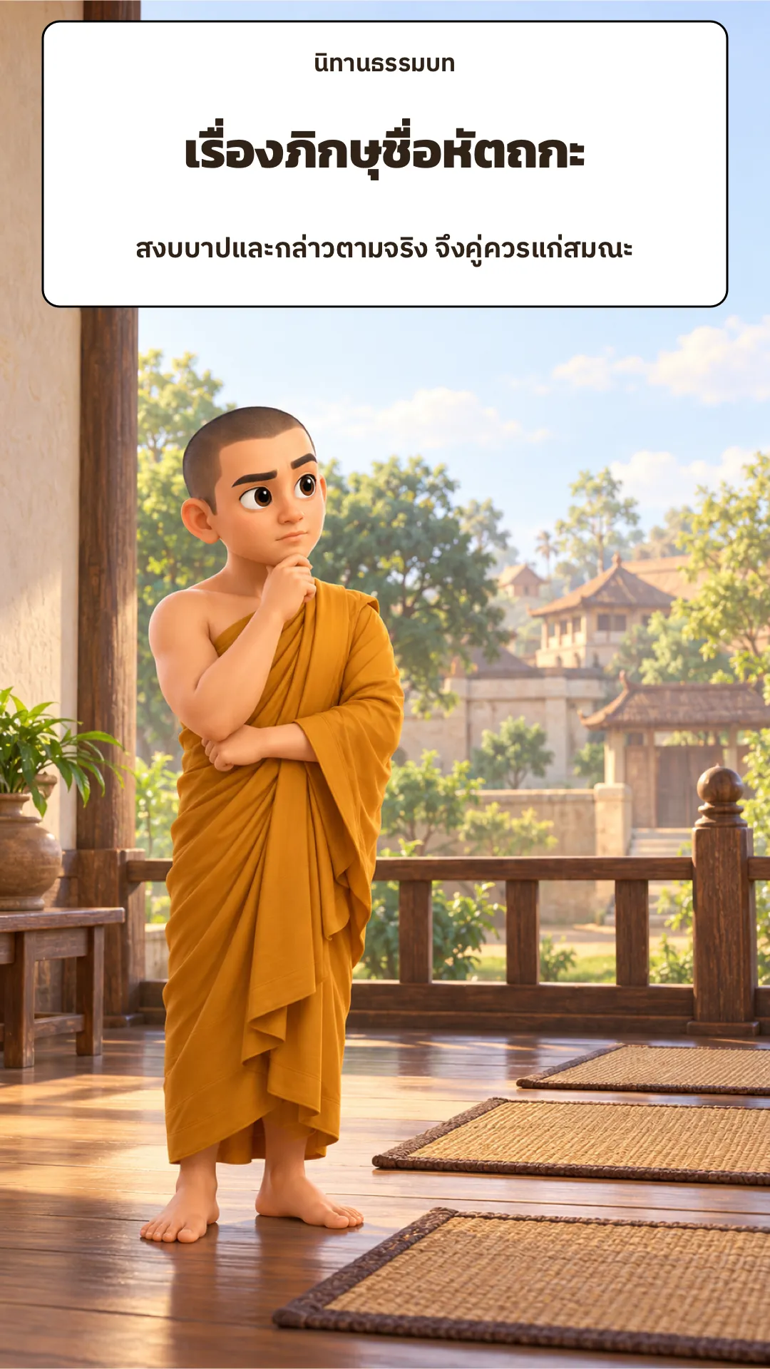 ปกเรื่อง ภิกษุชื่อหัตถกะ