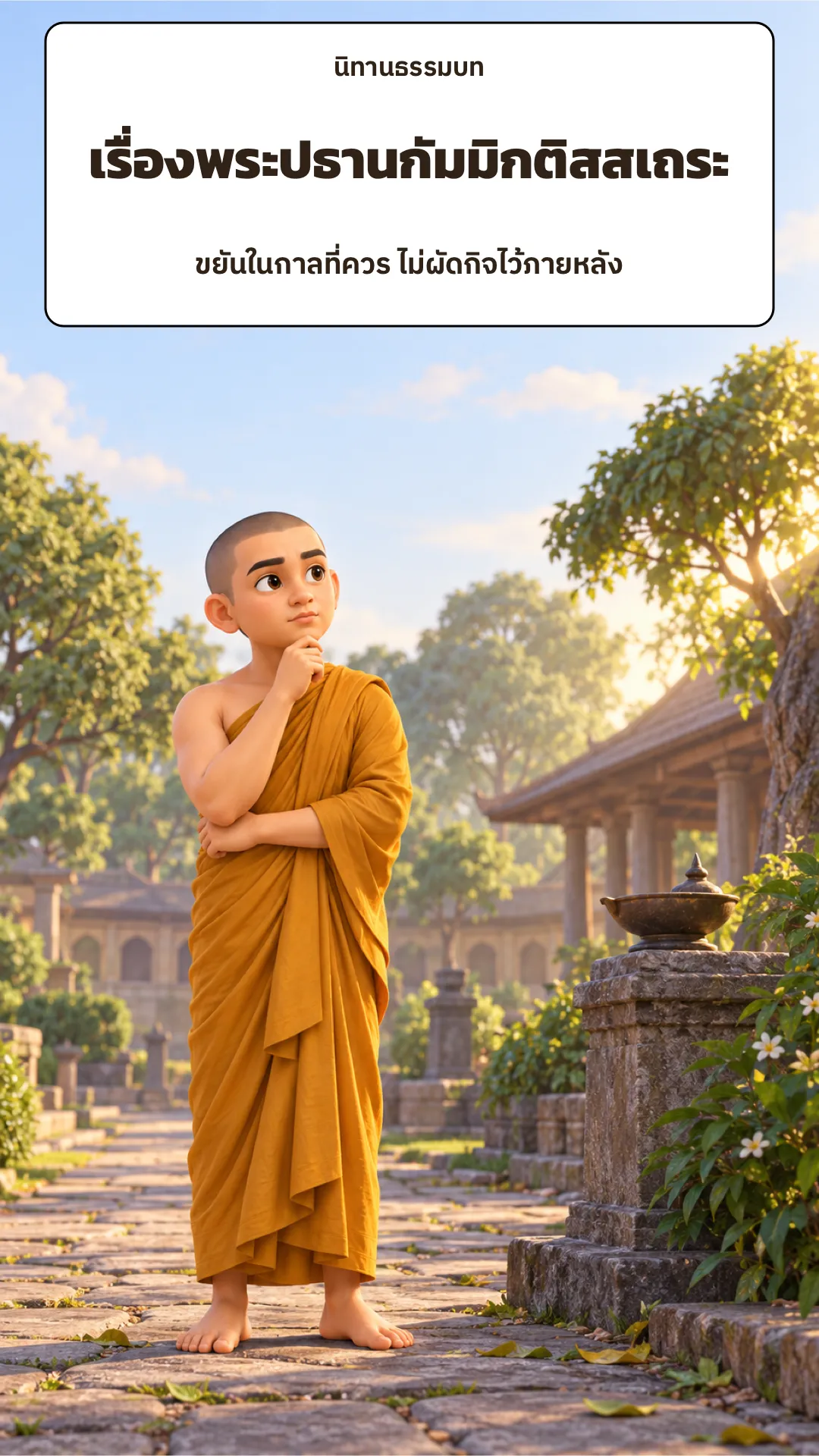 ปกเรื่อง พระปธานกัมมิกติสสเถระ