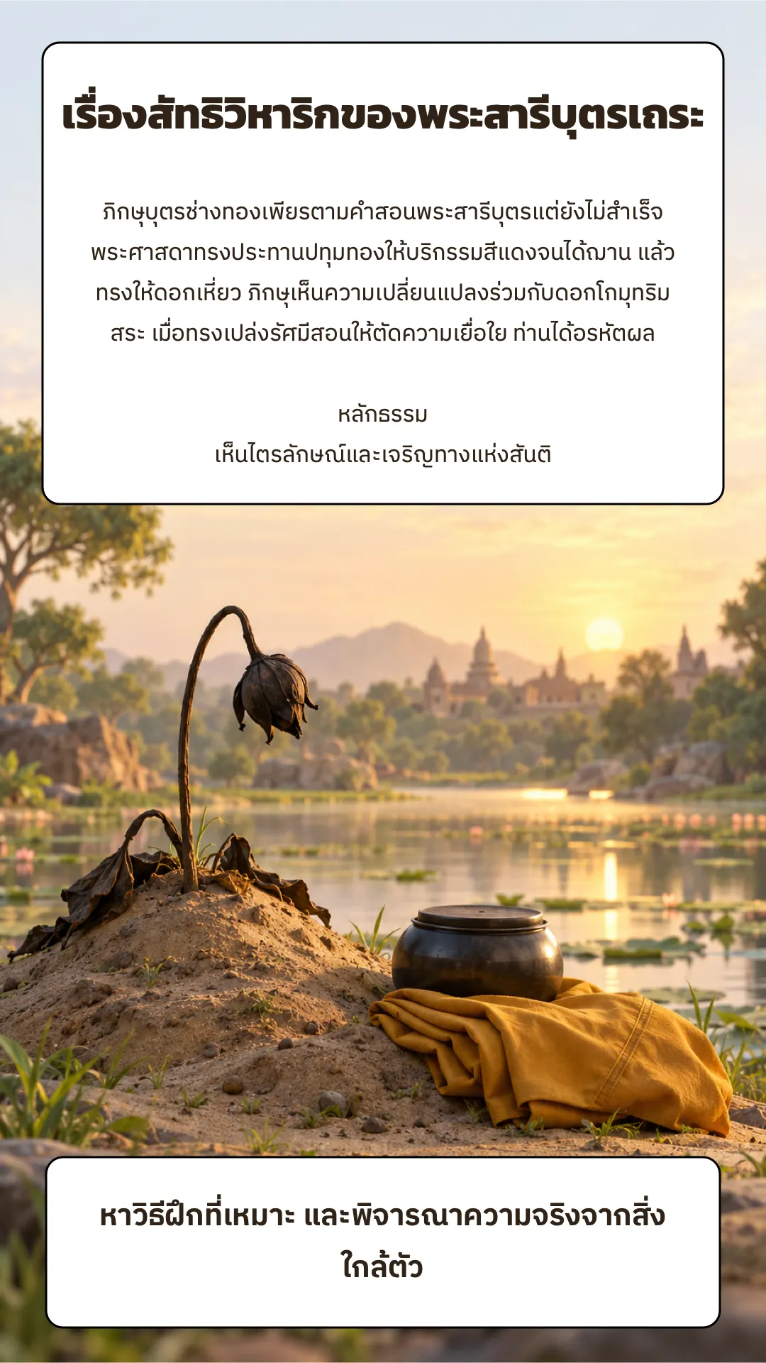 สัทธิวิหาริกพระสารีบุตร ปกหลัง
