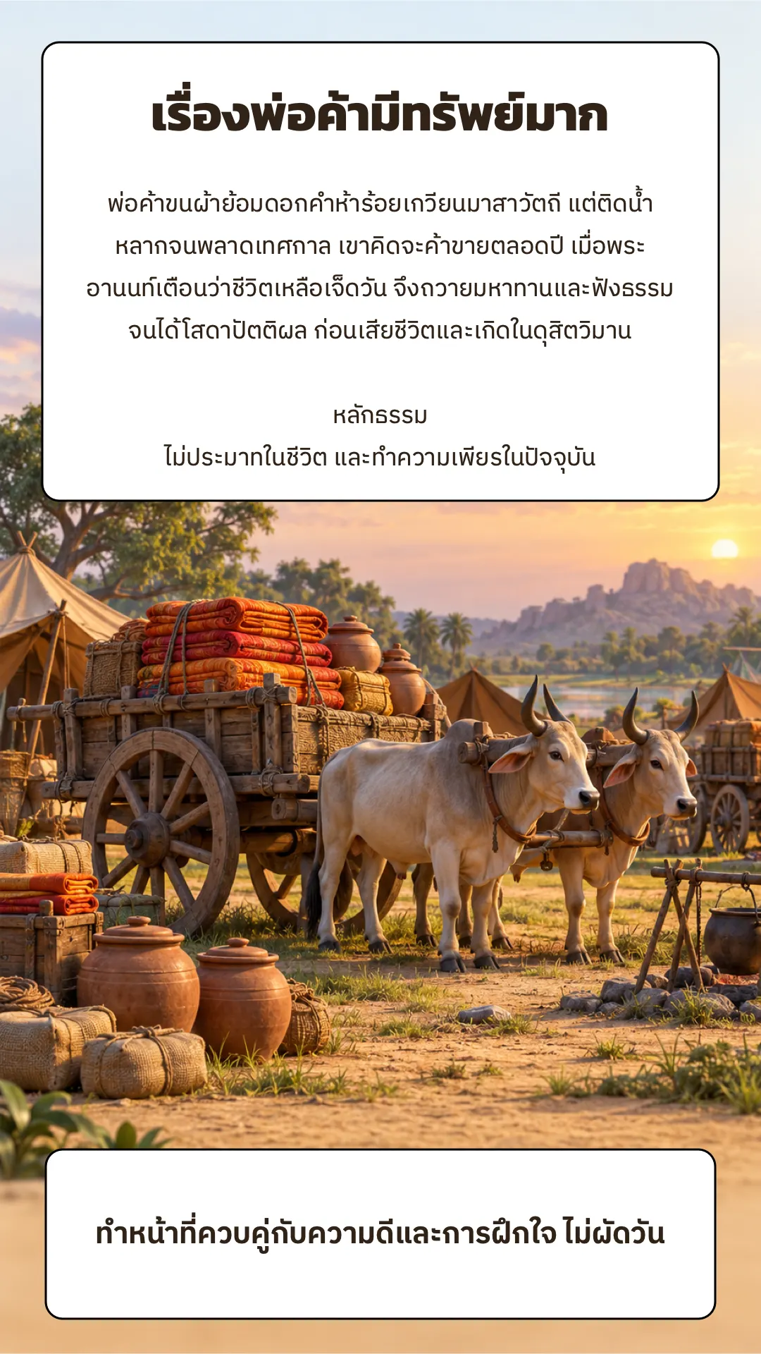 พ่อค้ามีทรัพย์มาก ปกหลัง