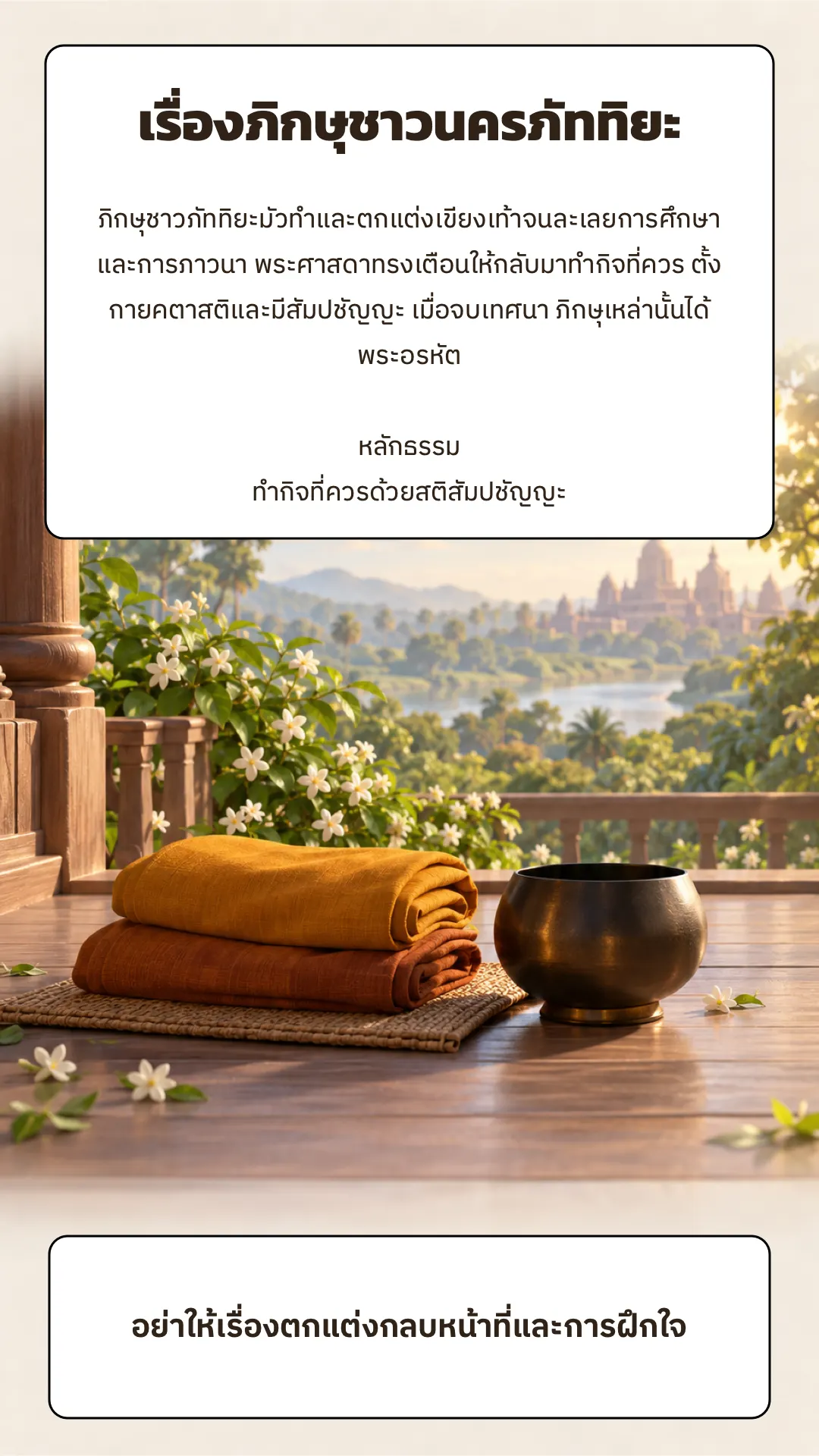 ภิกษุชาวนครภัททิยะ ปกหลัง
