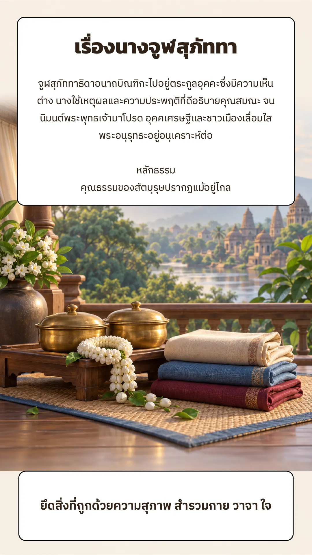 นางจูฬสุภัททา ปกหลัง