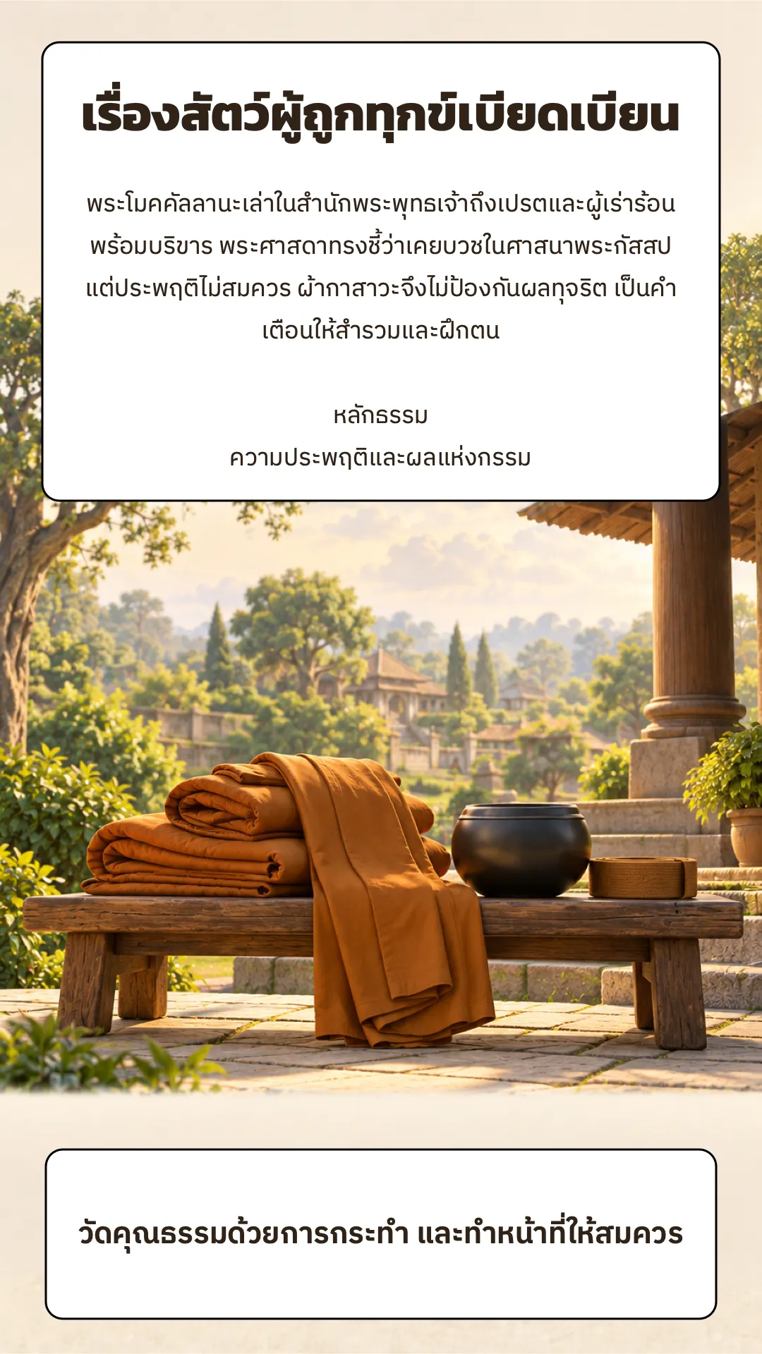 สัตว์ผู้ถูกทุกข์เบียดเบียน ปกหลัง