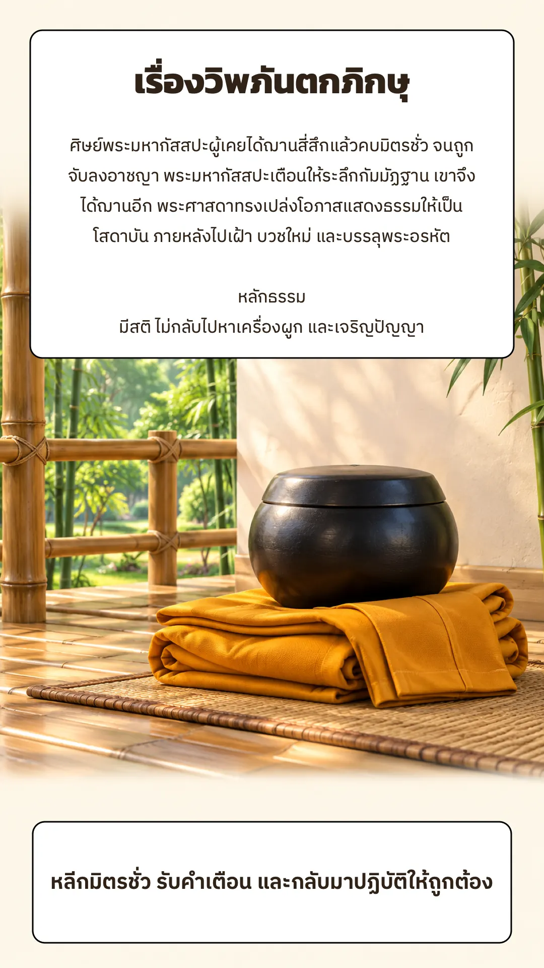วิพภันตกภิกษุ ปกหลัง