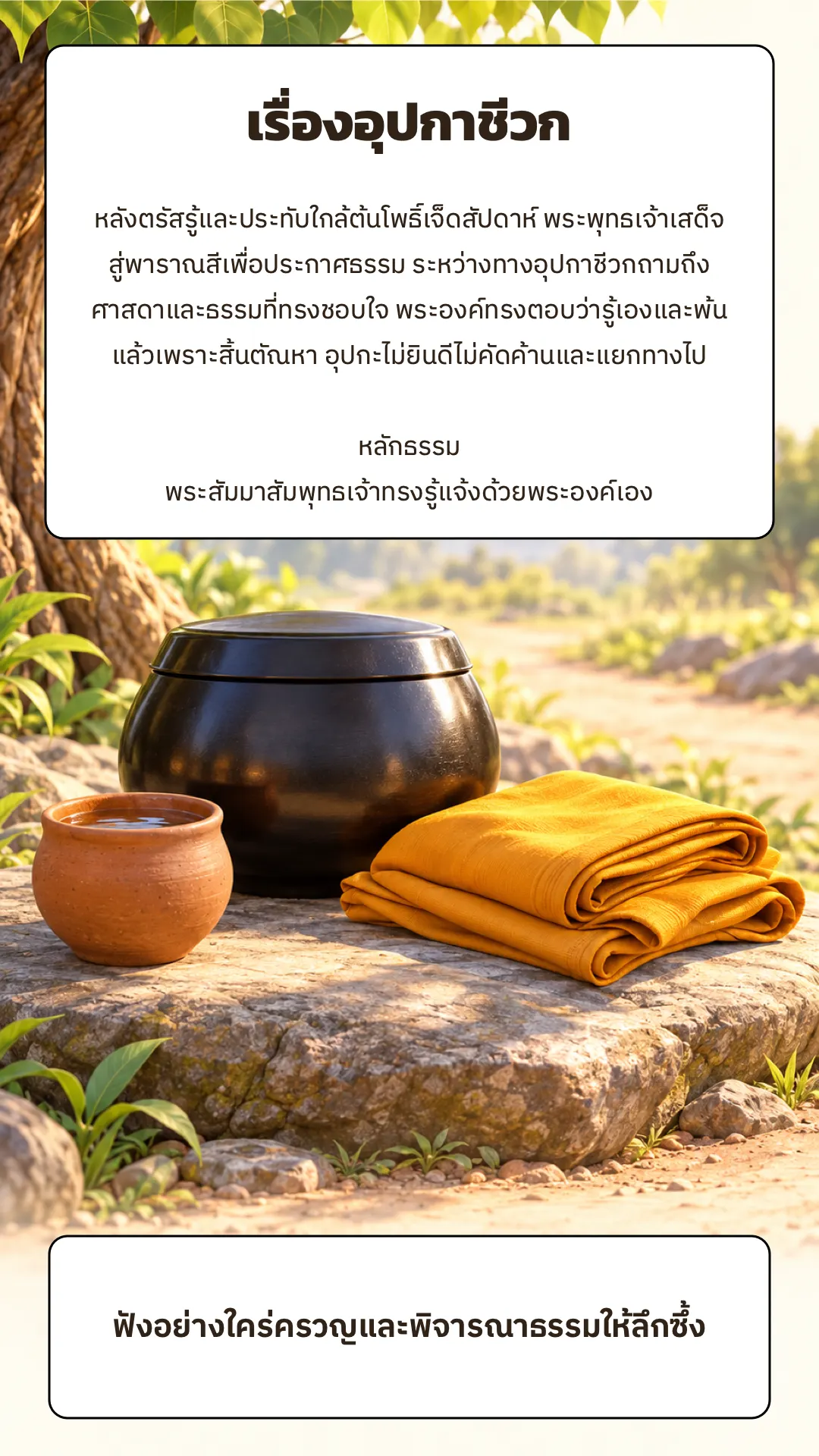 อุปกาชีวก ปกหลัง