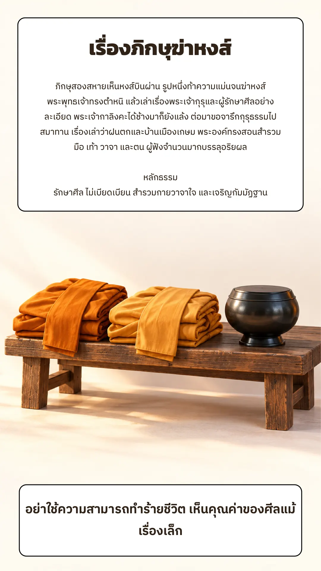 ภิกษุฆ่าหงส์ ปกหลัง