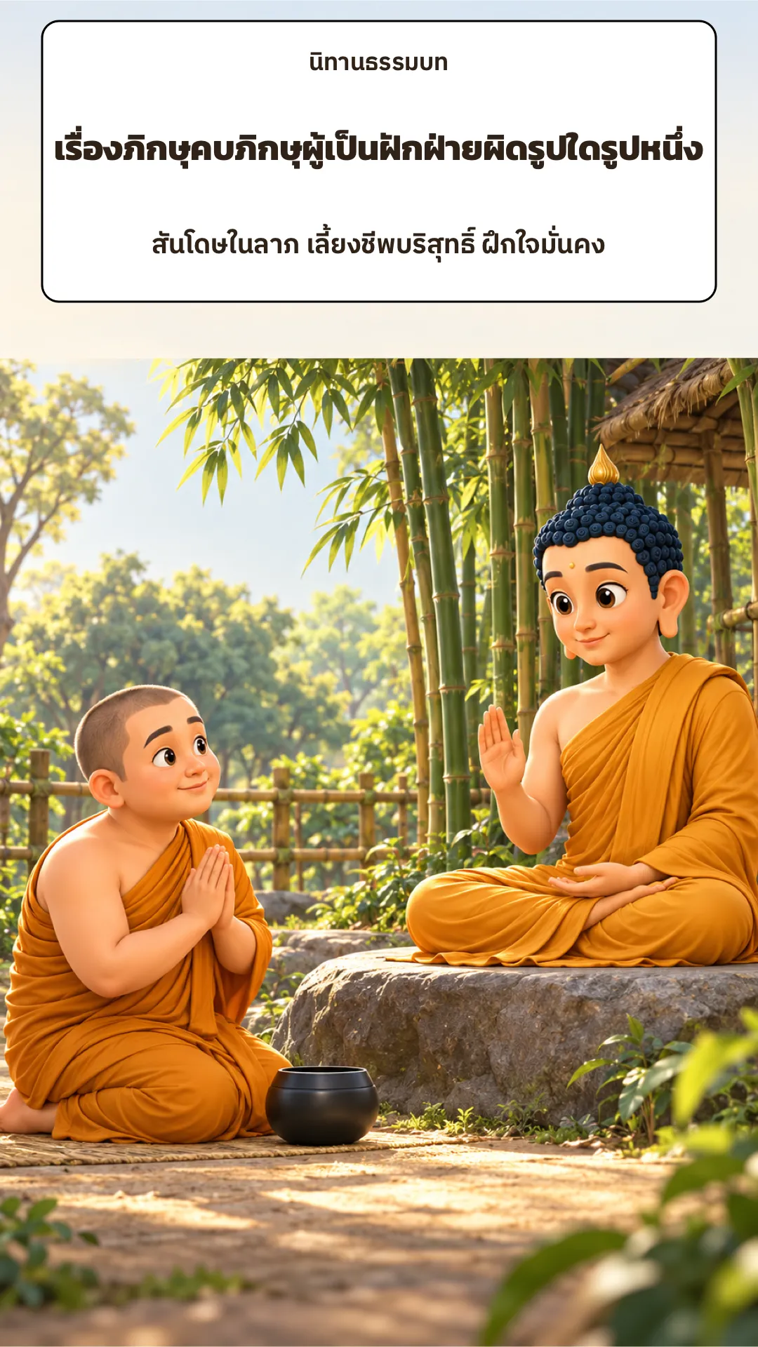 ปกเรื่อง ภิกษุคบฝักฝ่ายผิด