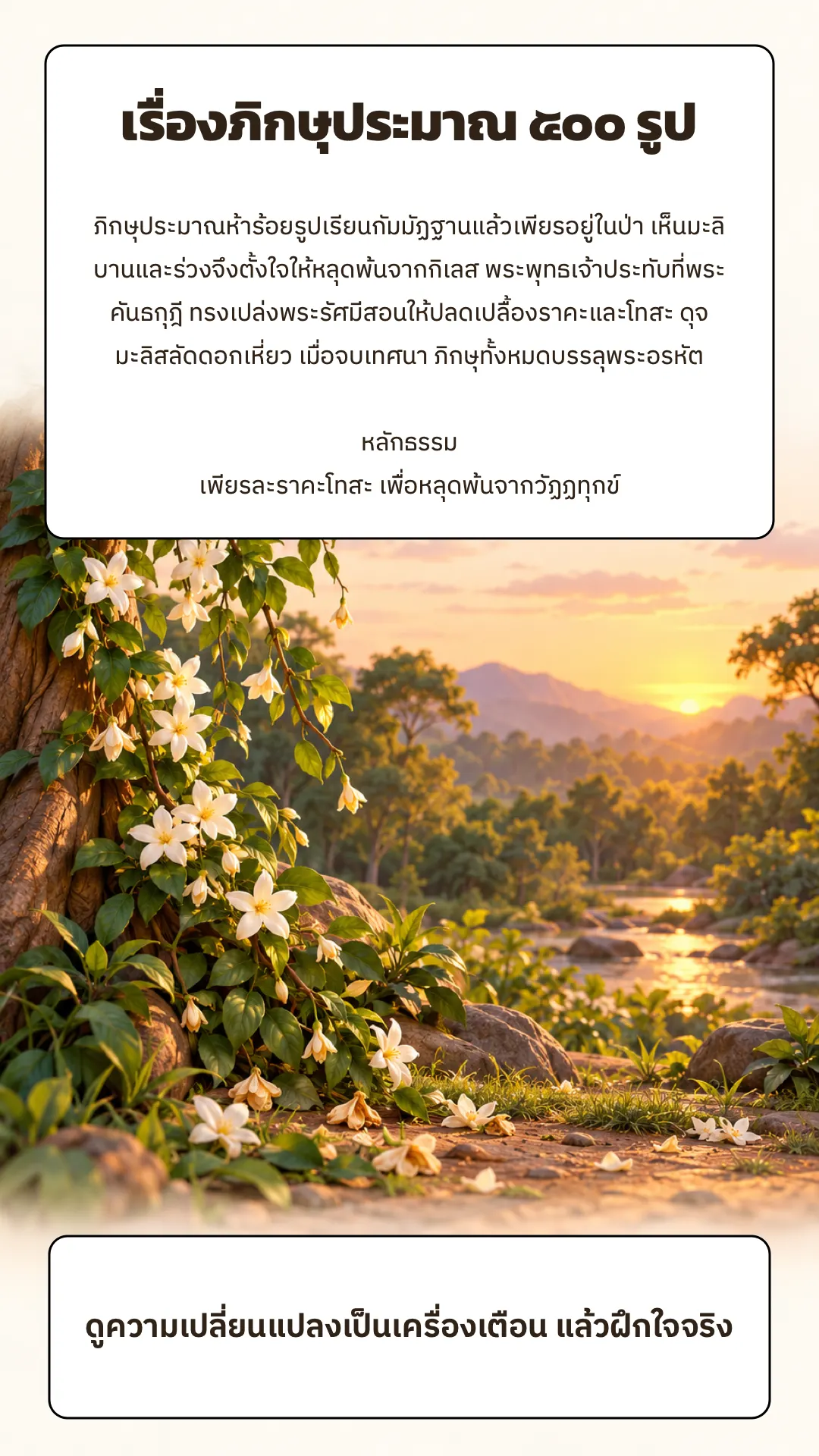 ภิกษุประมาณ500รูป ปกหลัง