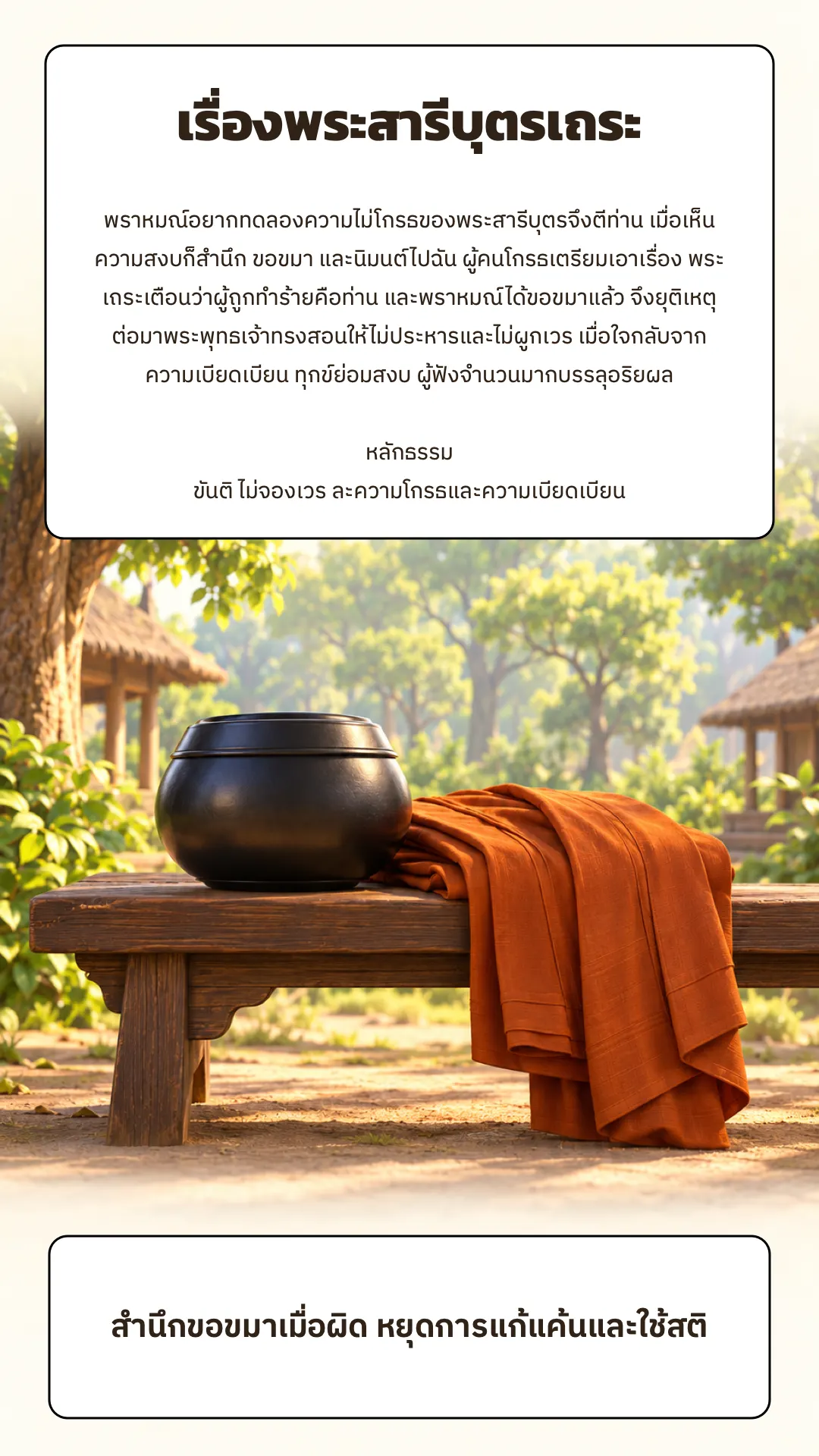 พระสารีบุตรเถระ ปกหลัง