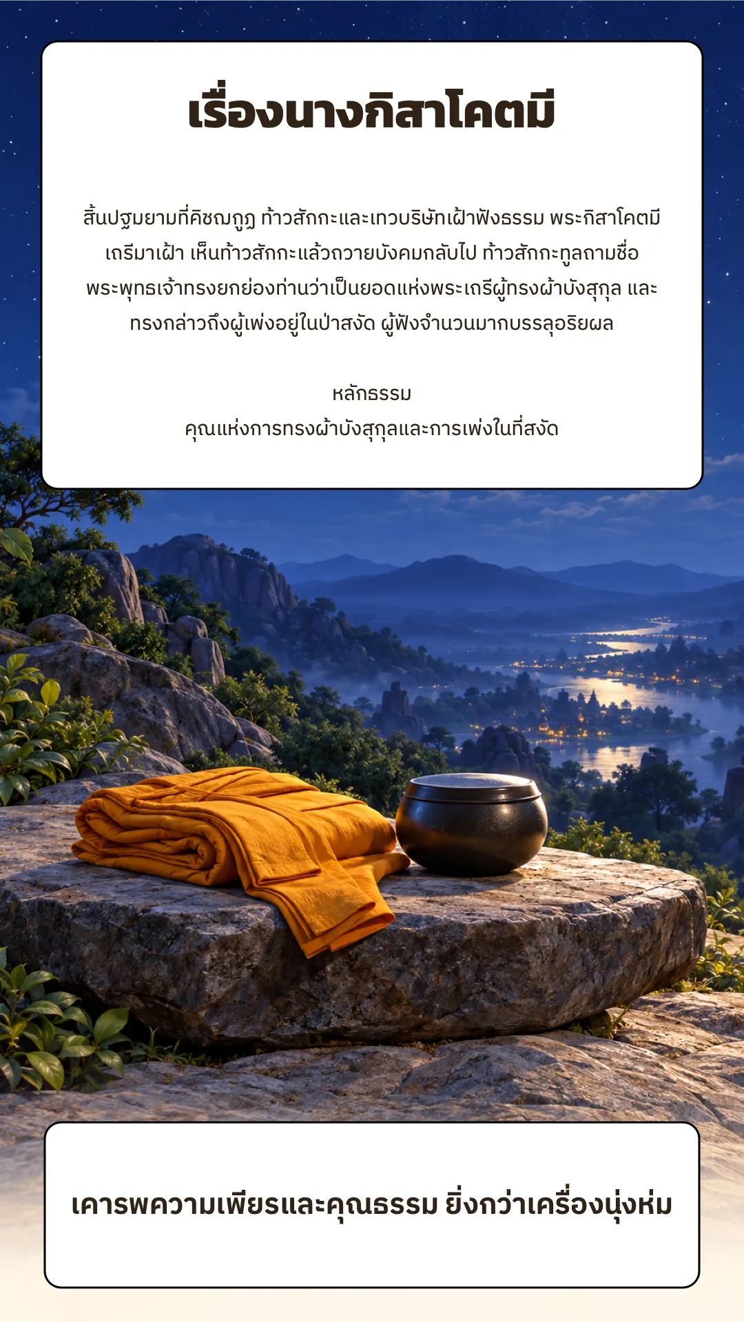 นางกิสาโคตมี ปกหลัง