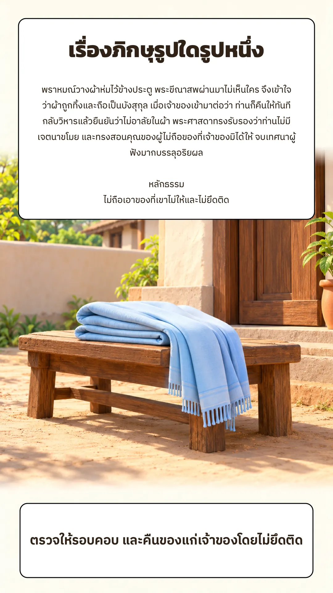 ภิกษุรูปใดรูปหนึ่ง ปกหลัง