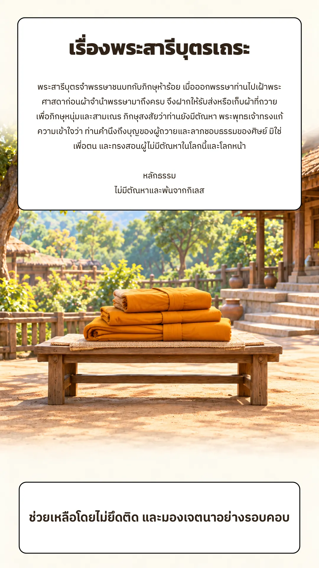 พระสารีบุตรเถระ ปกหลัง