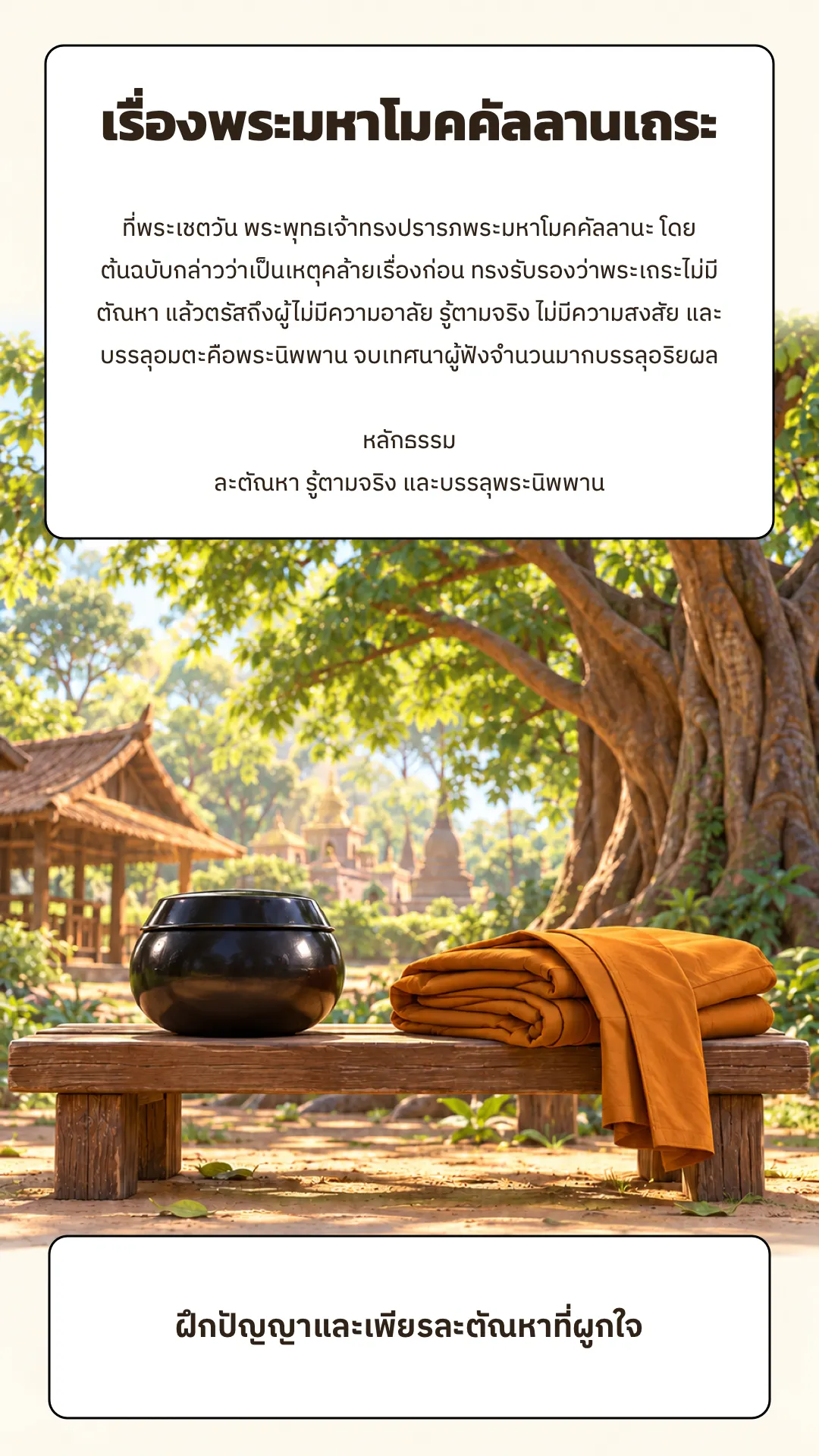พระมหาโมคคัลลานเถระ ปกหลัง