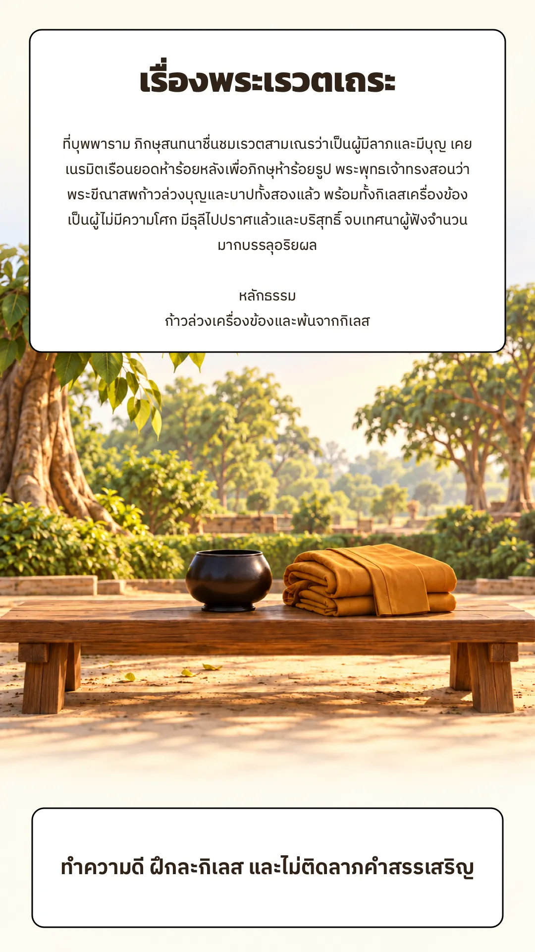พระเรวตเถระ ปกหลัง