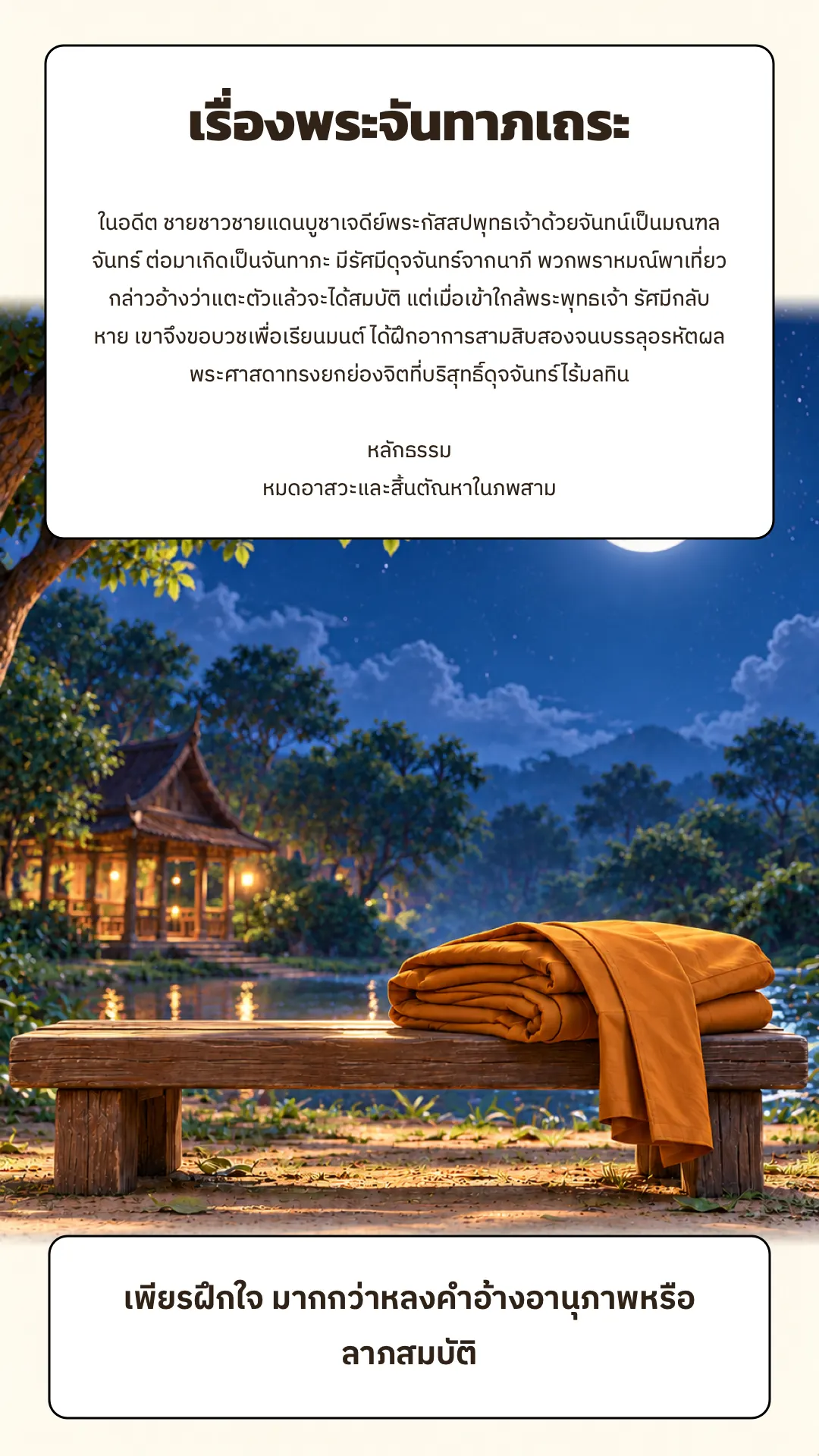 พระจันทาภเถระ ปกหลัง