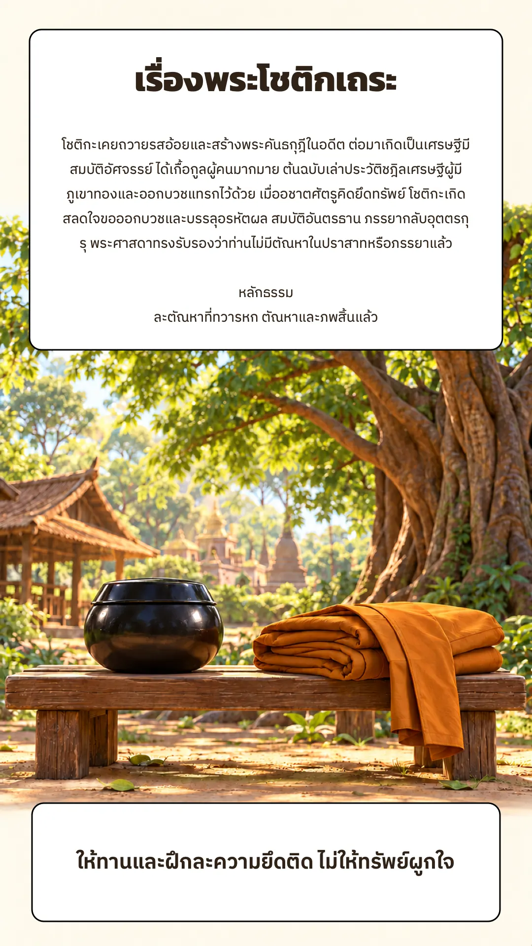 พระโชติกเถระ ปกหลัง