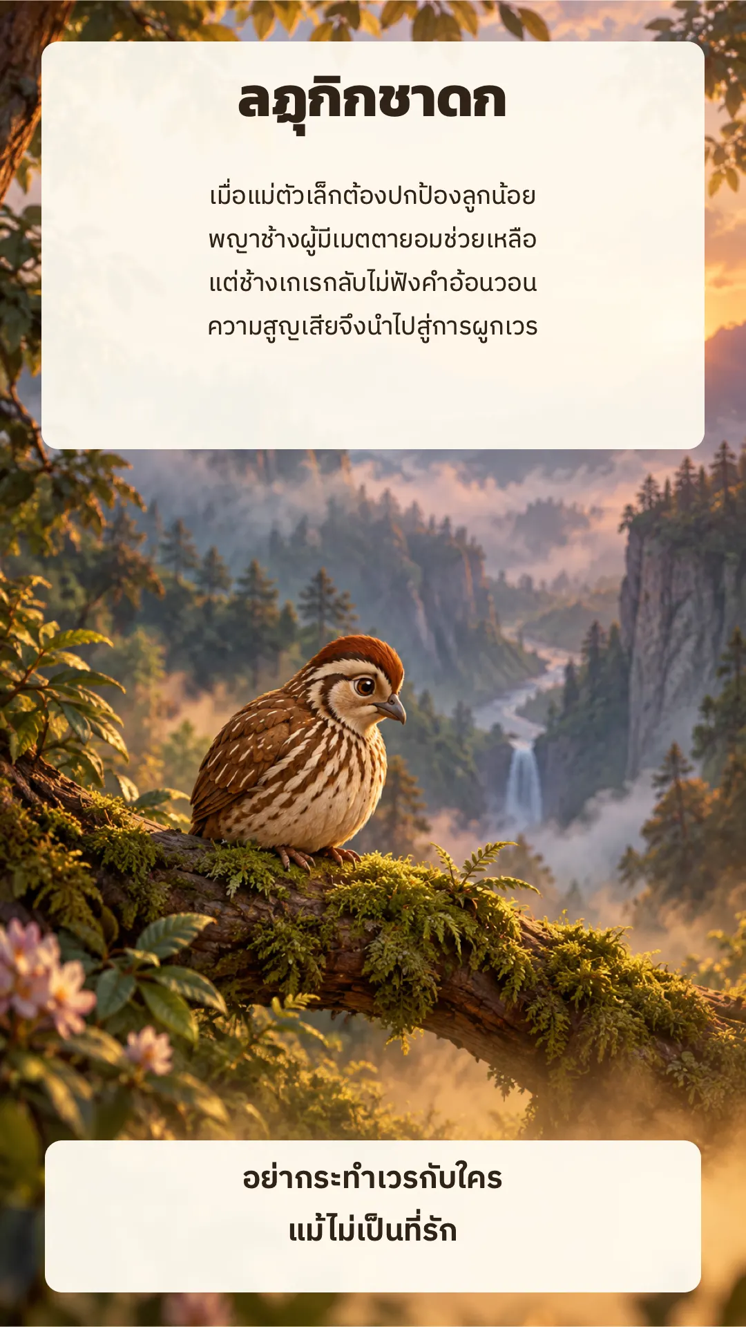 ลฏุกิกชาดก ปกหลัง