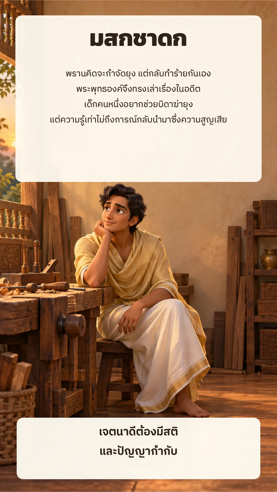 มสกชาดก ปกหลัง