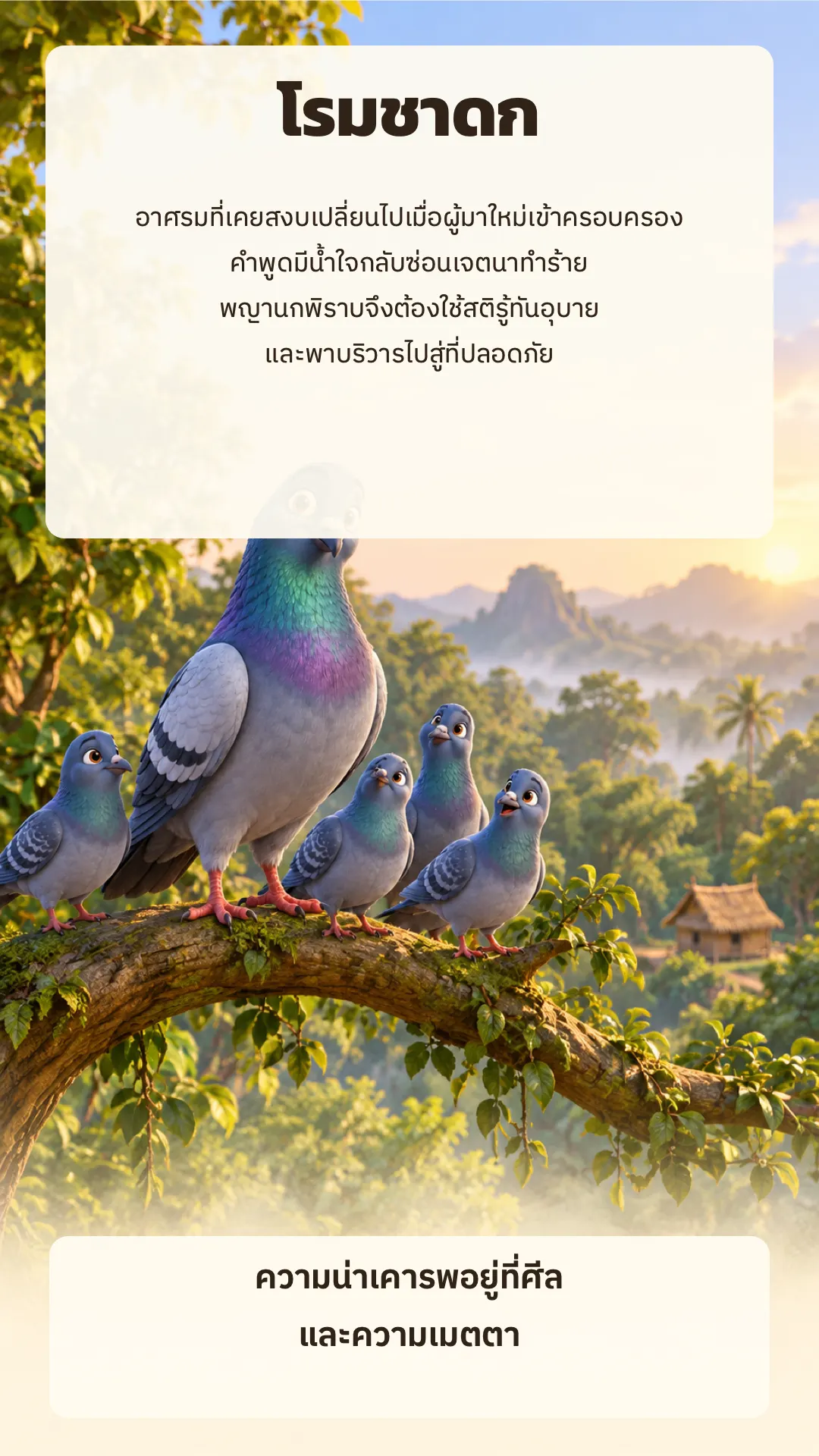 โรมชาดก ปกหลัง