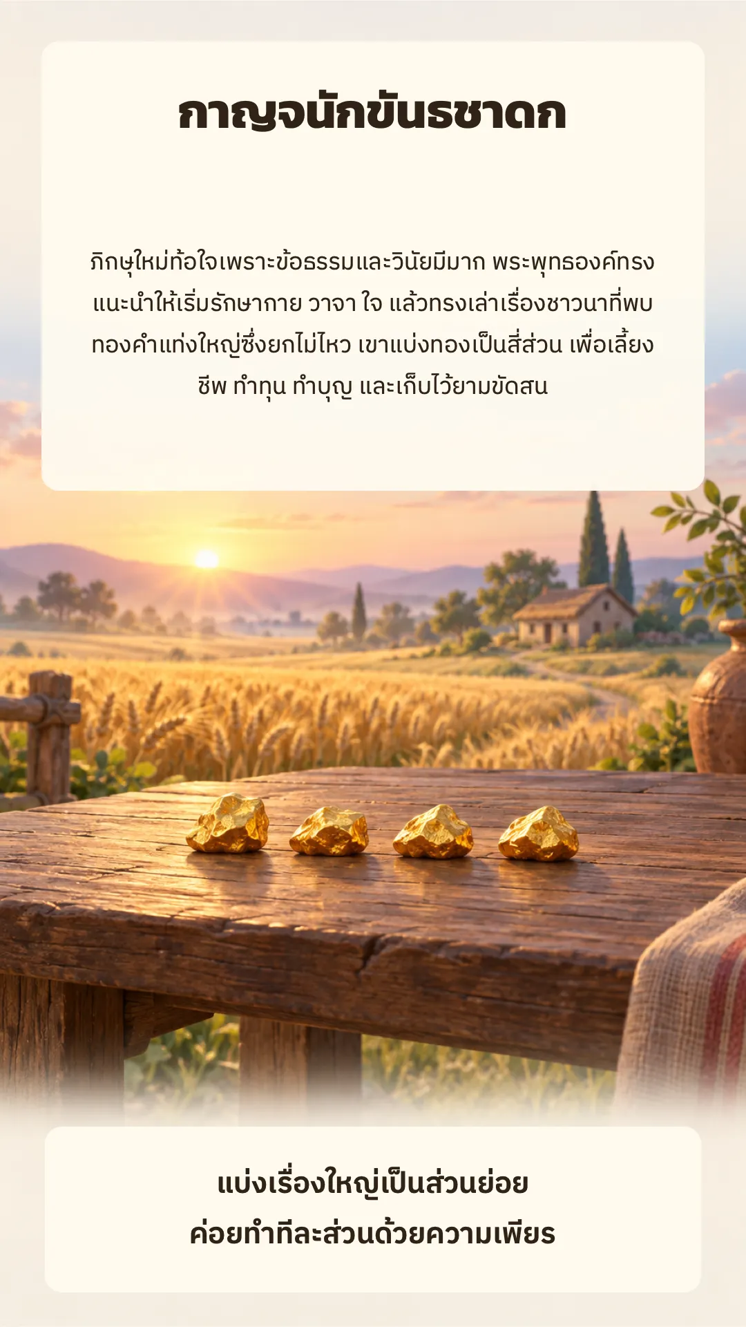 กาญจนักขันธชาดก ปกหลัง