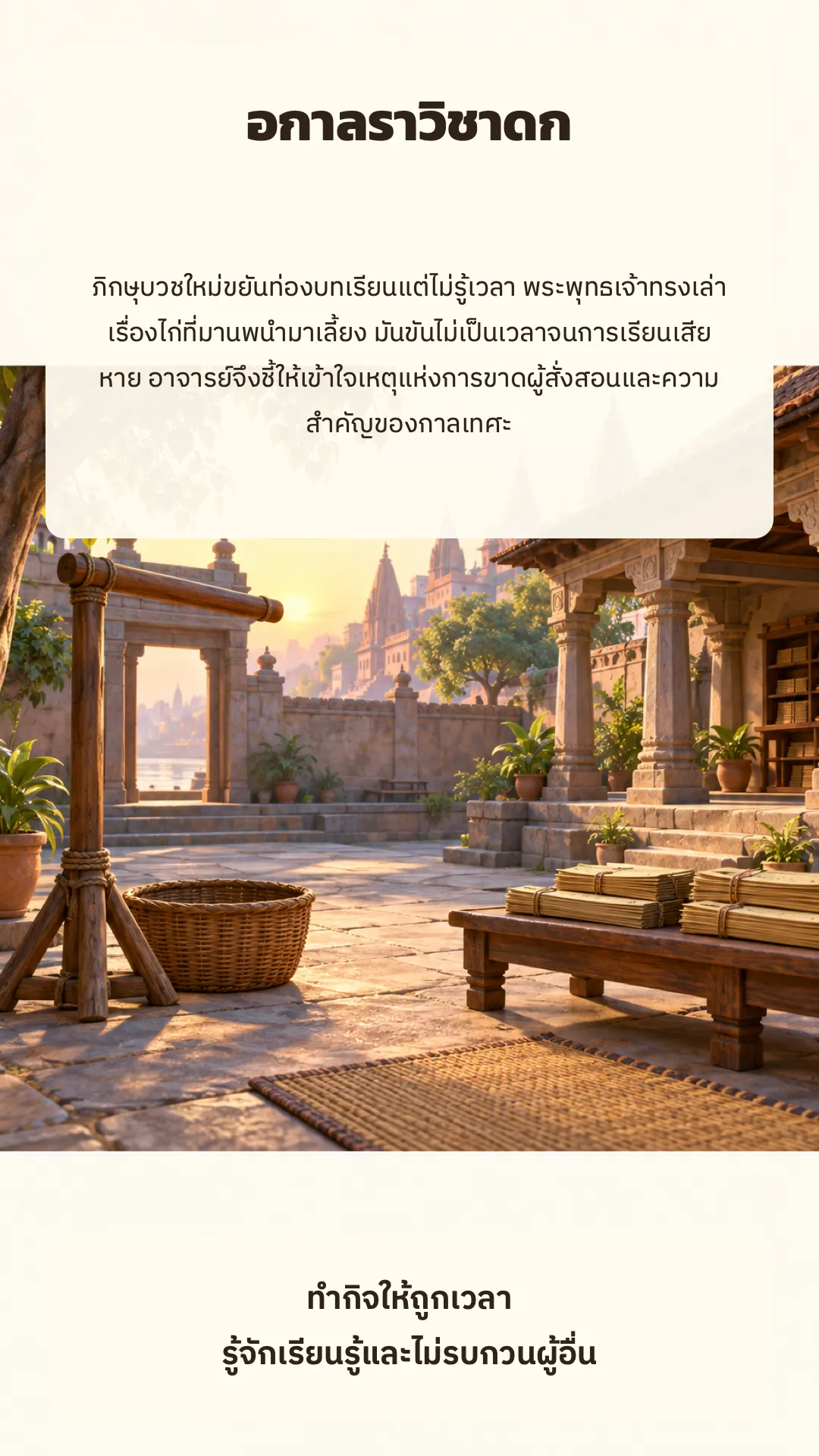 อกาลราวิชาดก ปกหลัง
