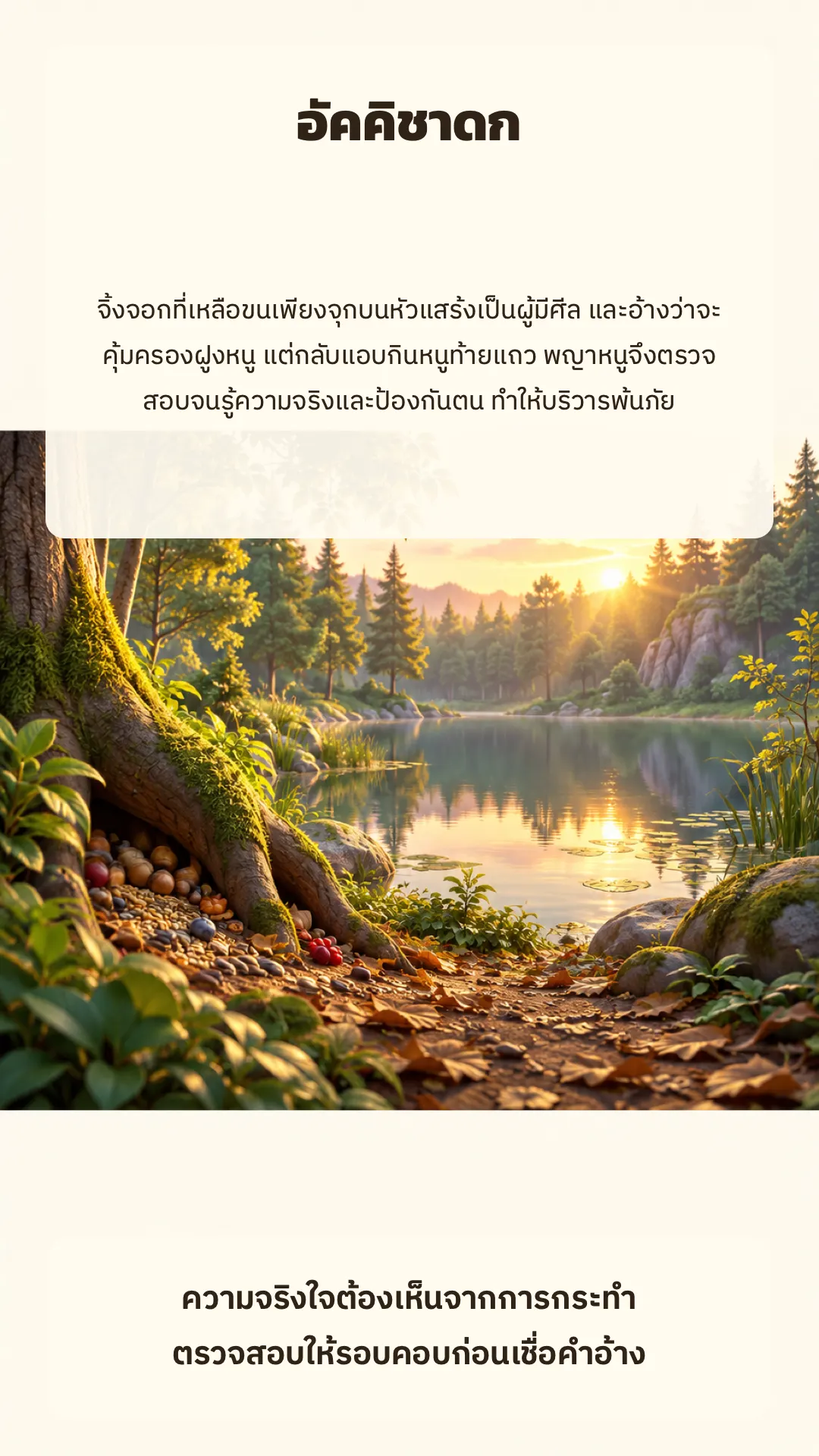อัคคิชาดก ปกหลัง