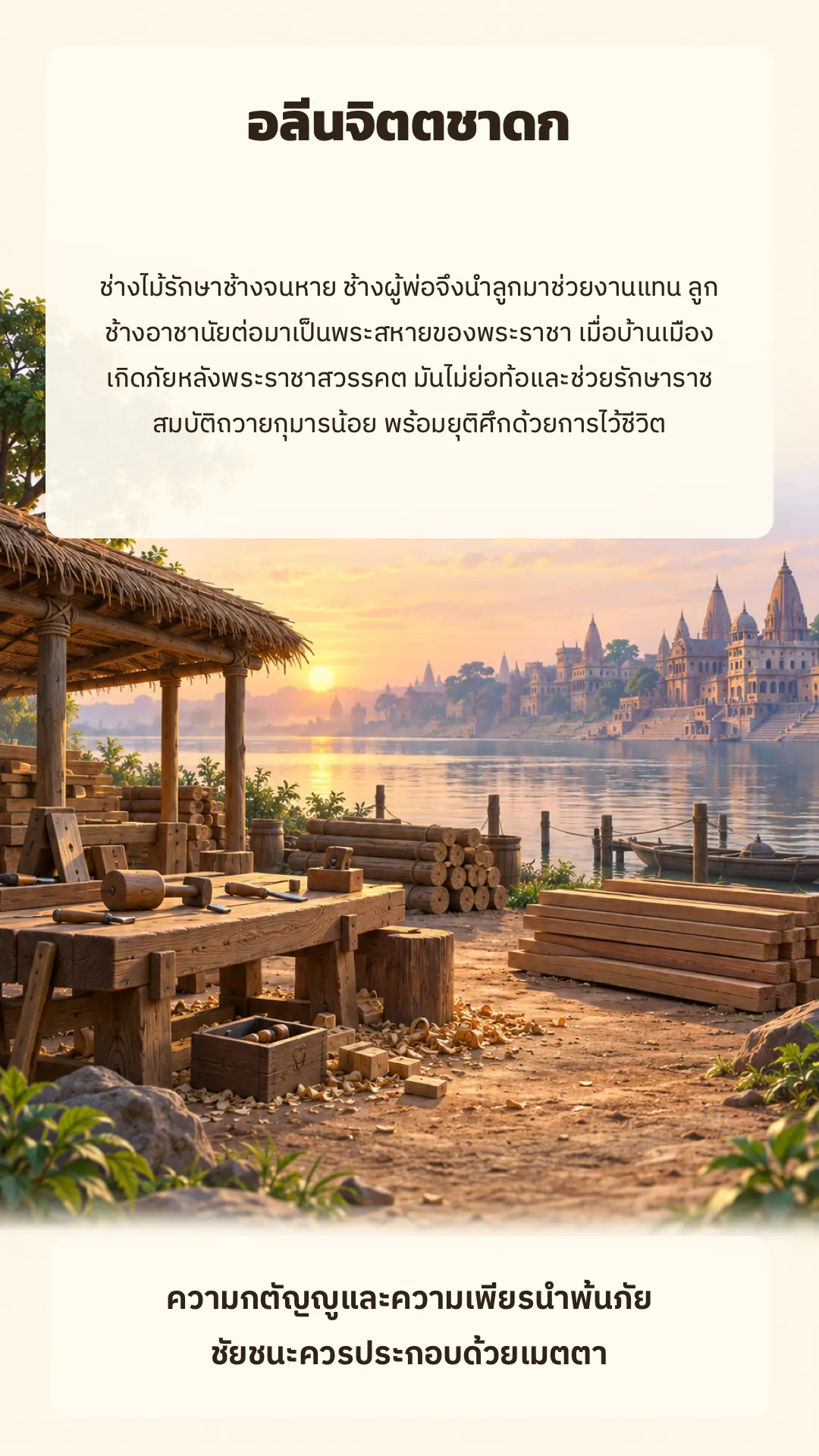 อลีนจิตตชาดก ปกหลัง