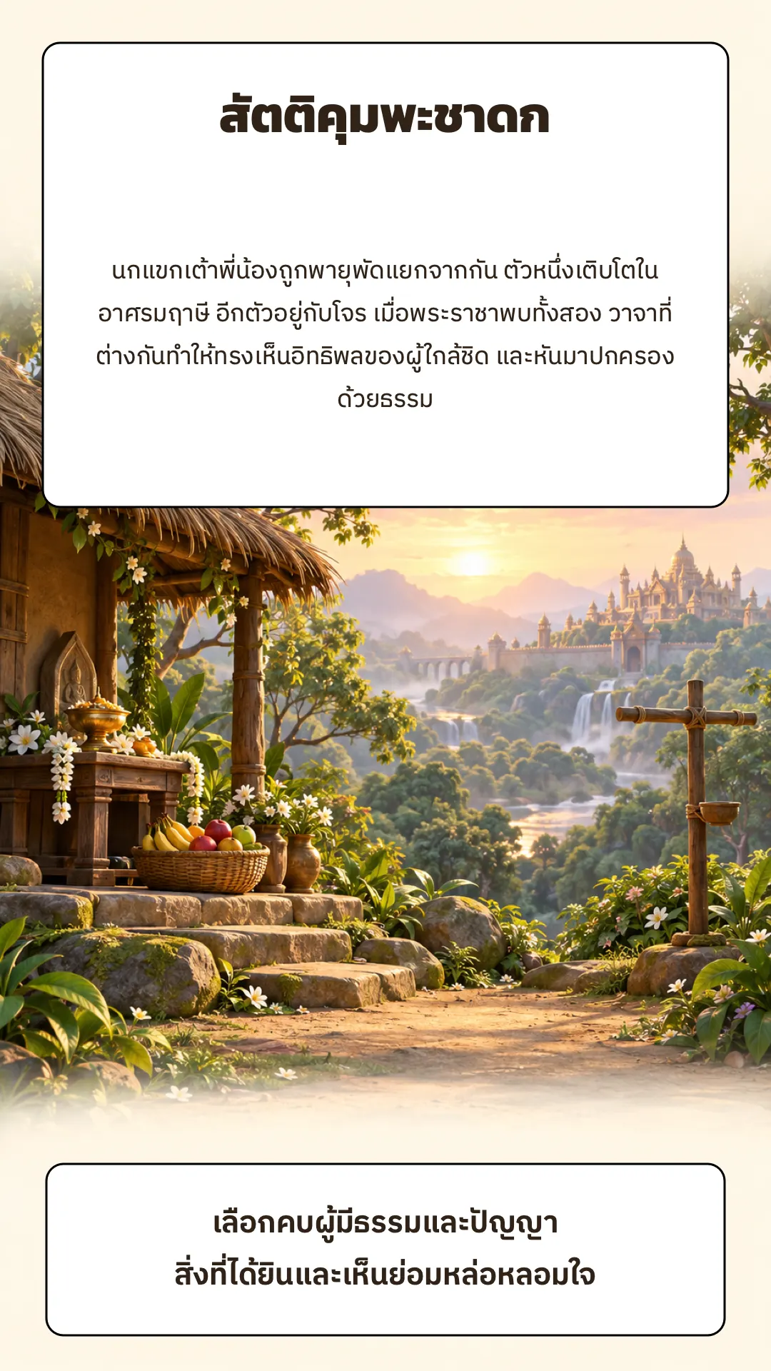 สัตติคุมพะชาดก ปกหลัง