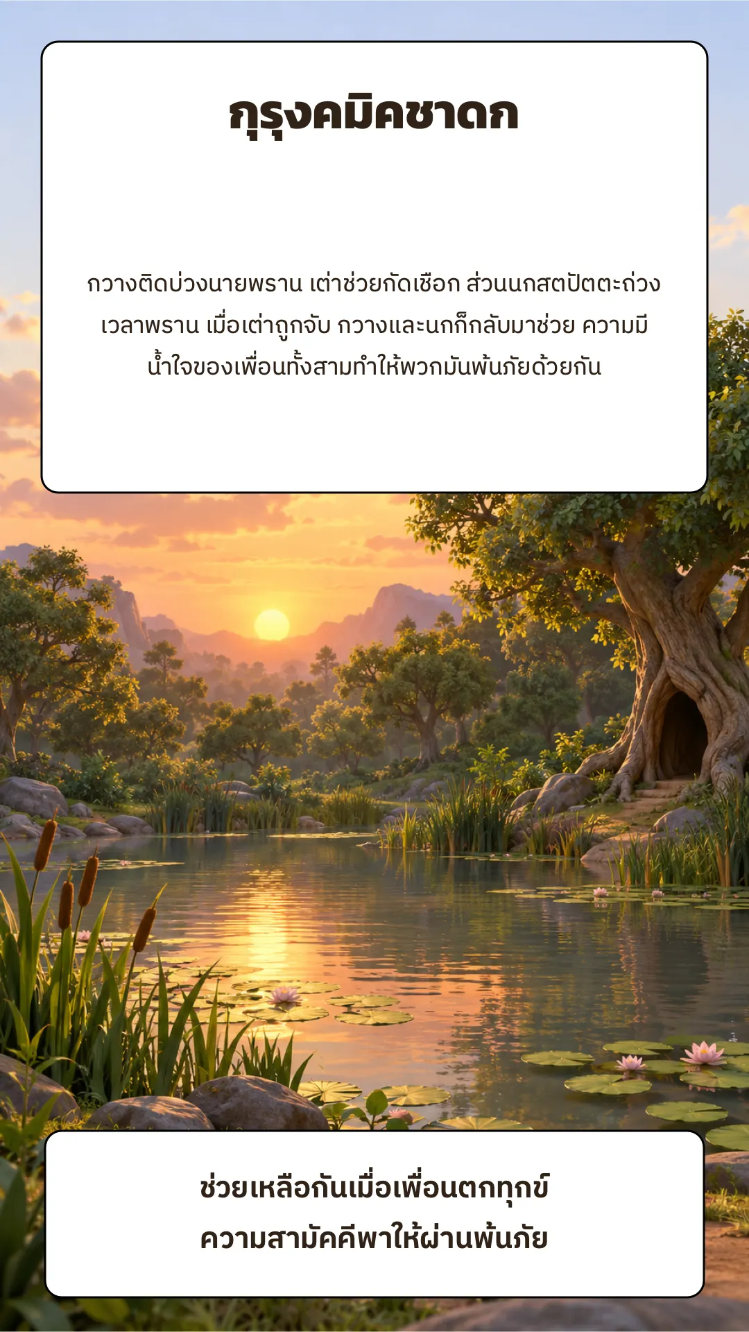 กุรุงคมิคชาดก ปกหลัง