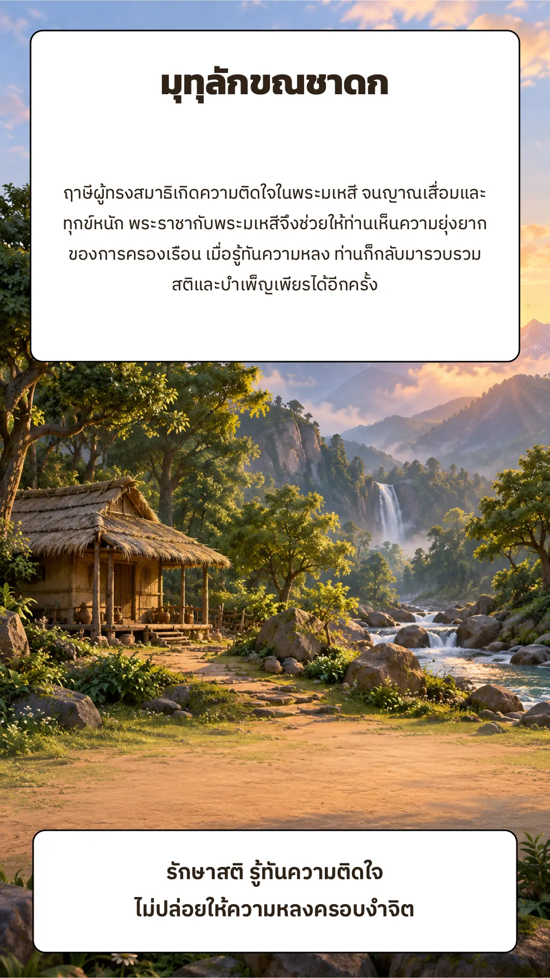 มุทุลักขณชาดก ปกหลัง