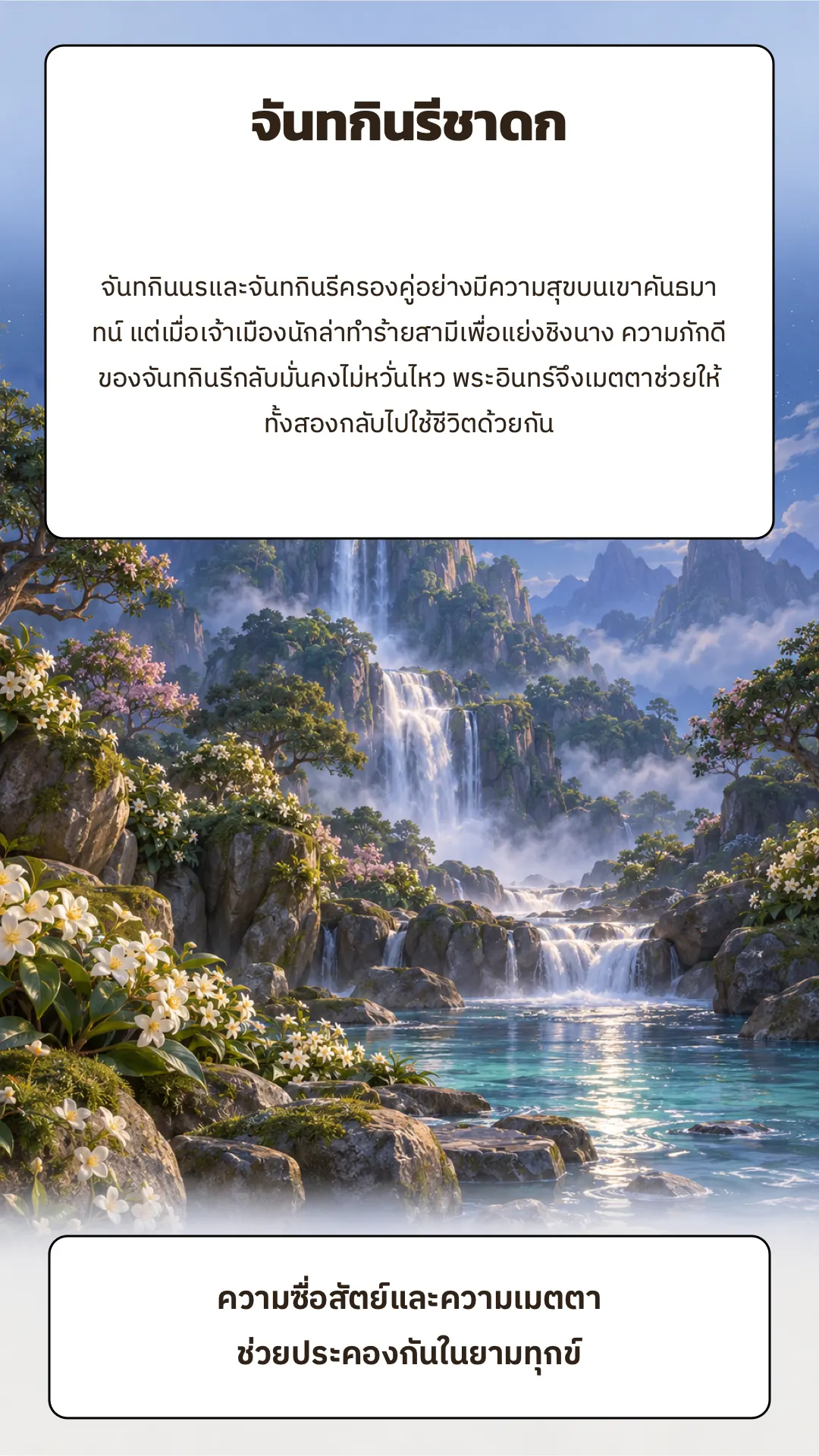 จันทกินรีชาดก ปกหลัง