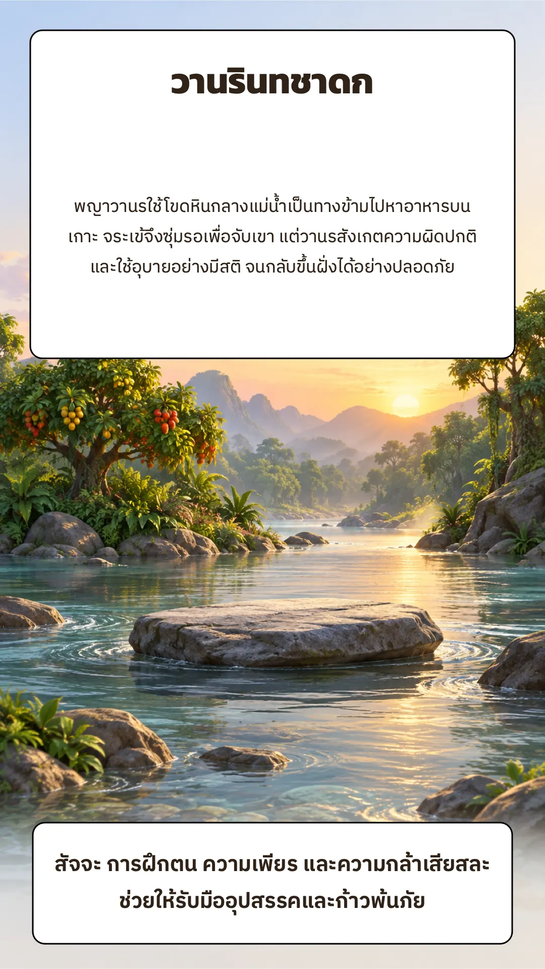 วานรินทชาดก ปกหลัง