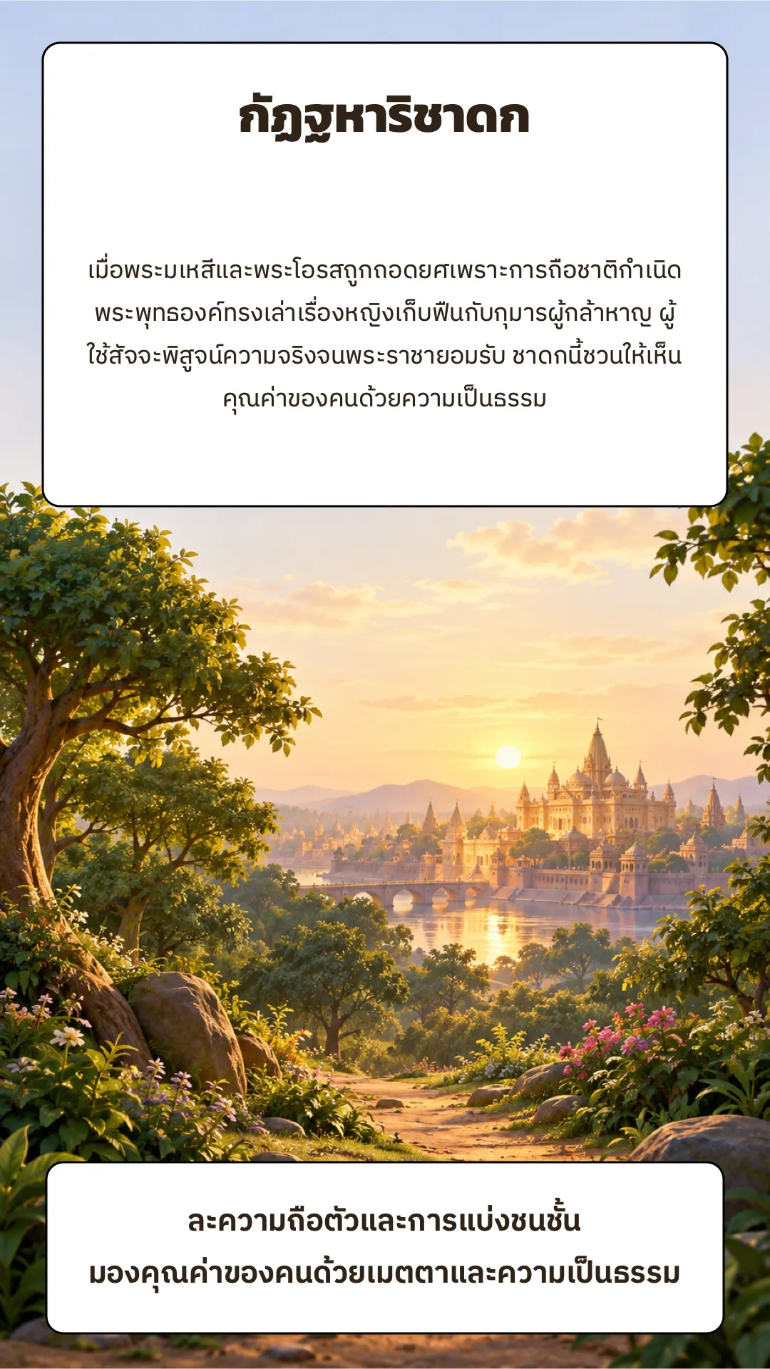 กัฏฐหาริชาดก ปกหลัง
