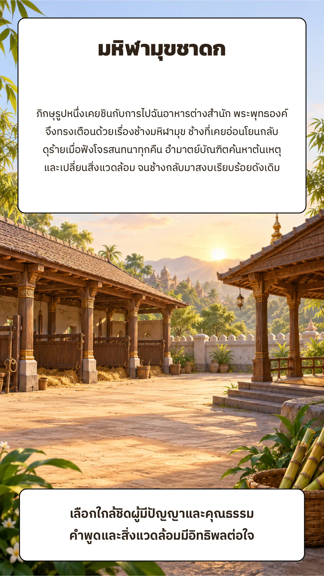 มหิฬามุขชาดก ปกหลัง