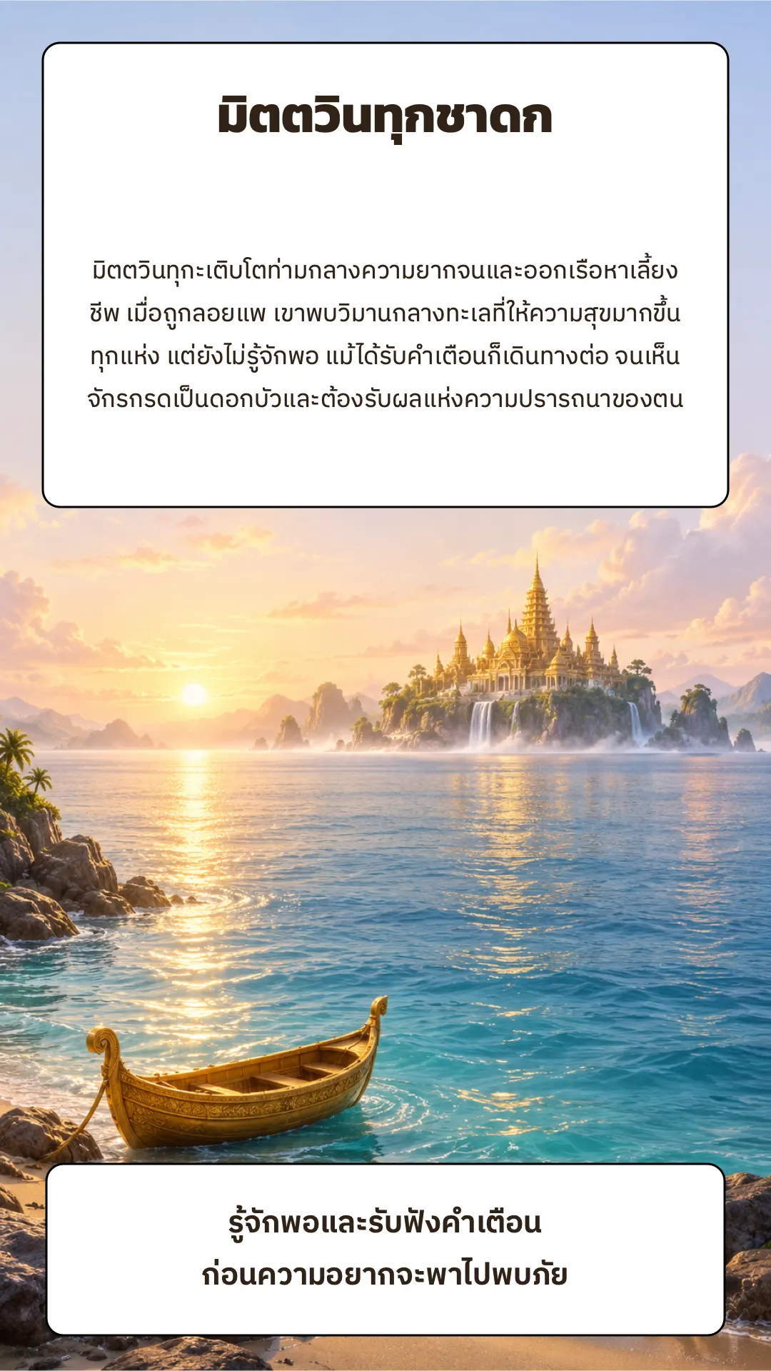 มิตตวินทุกชาดก ปกหลัง