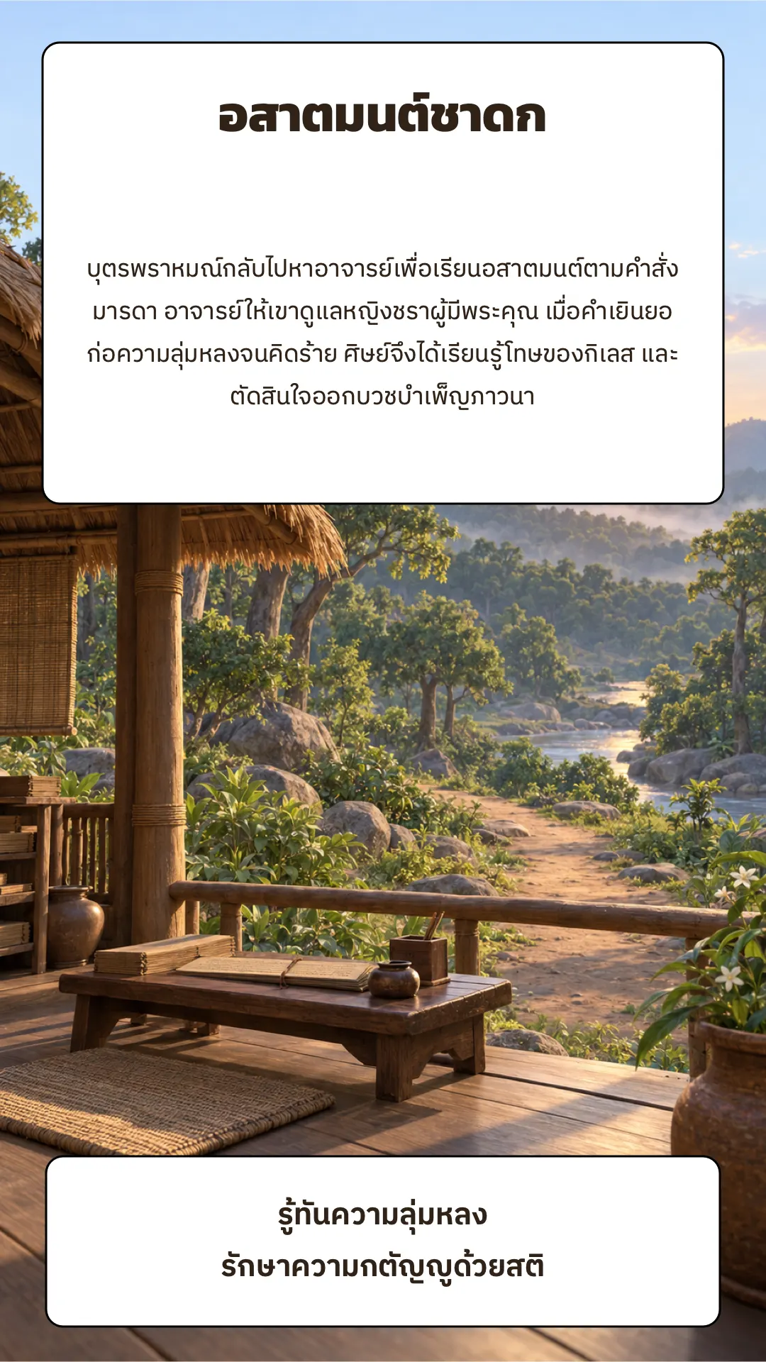 อสาตมนต์ชาดก ปกหลัง