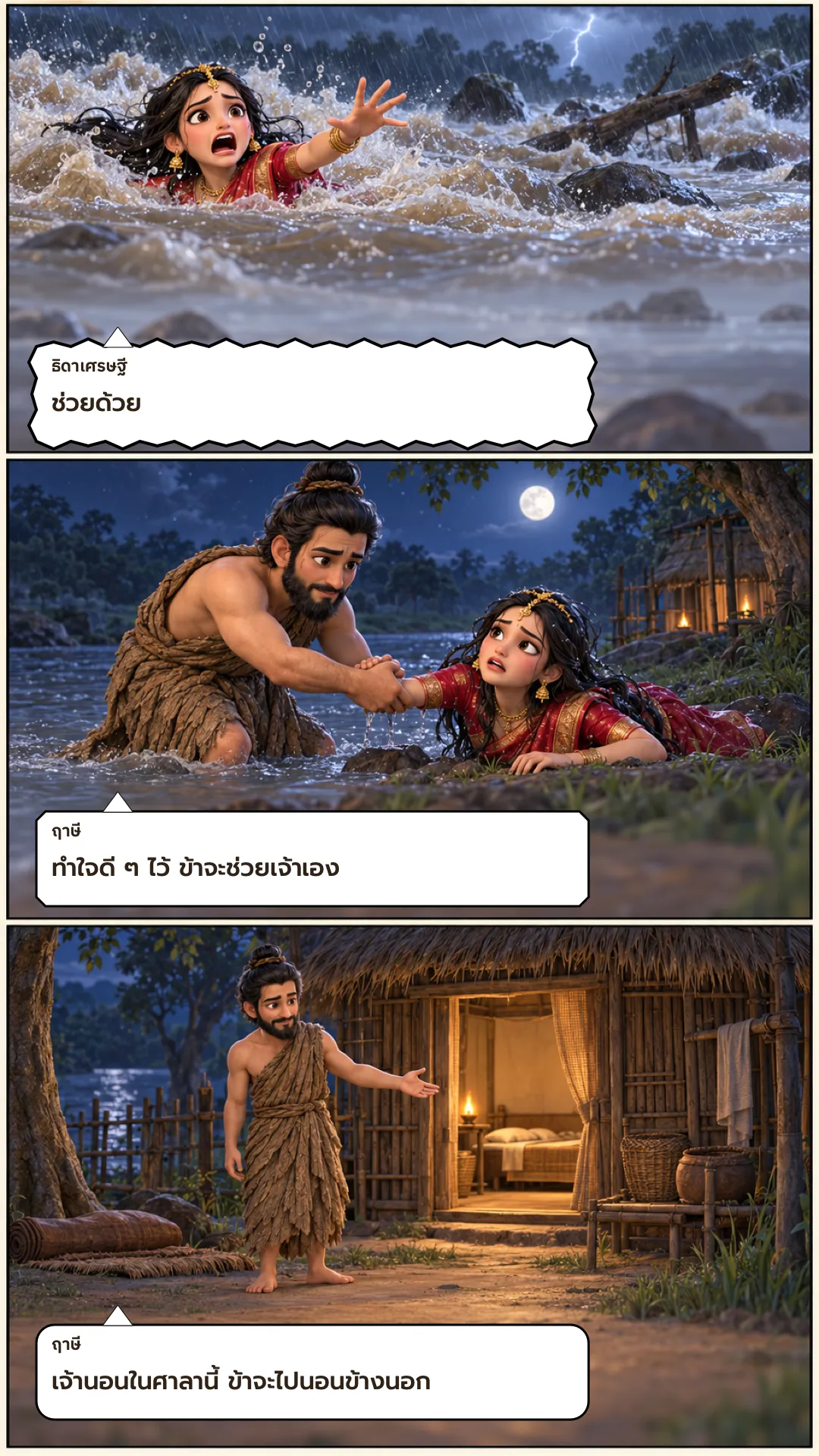 ตักกบัณฑิตชาดก หน้า 3