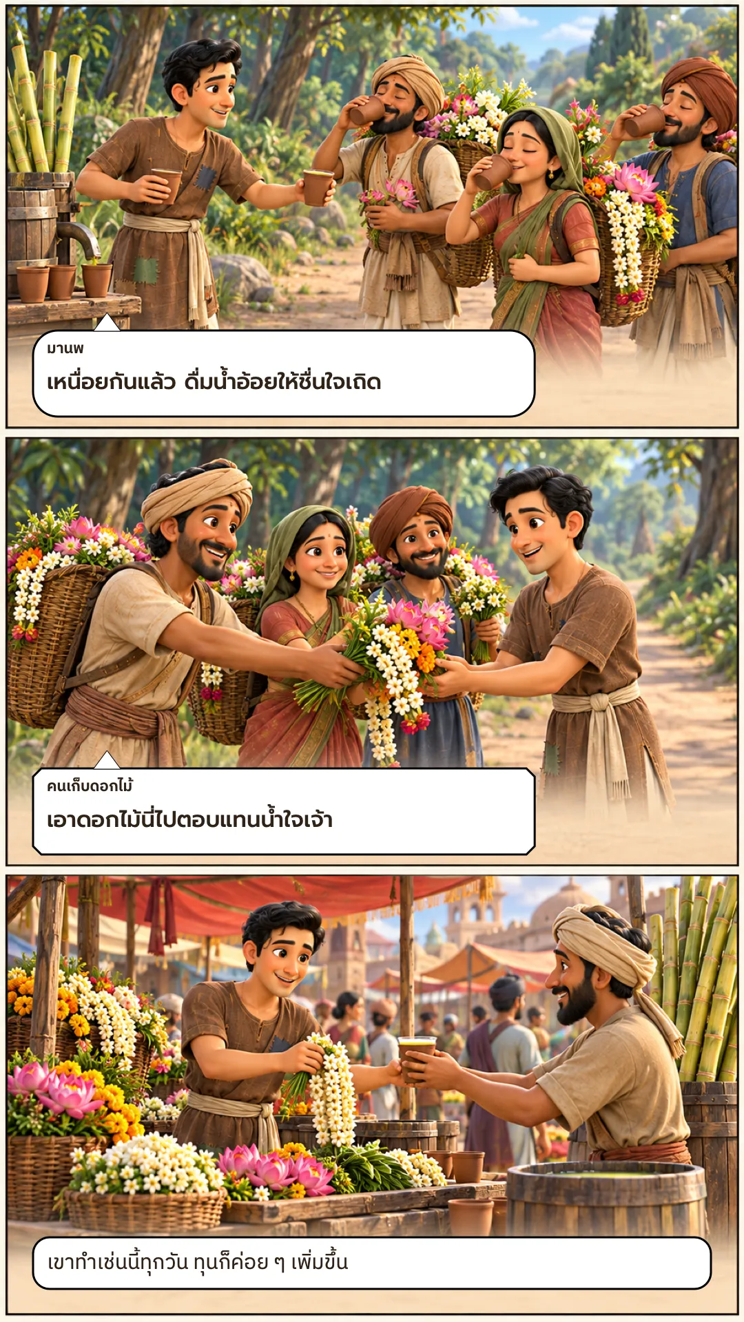 จุลลกเศรษฐีชาดก หน้า 3