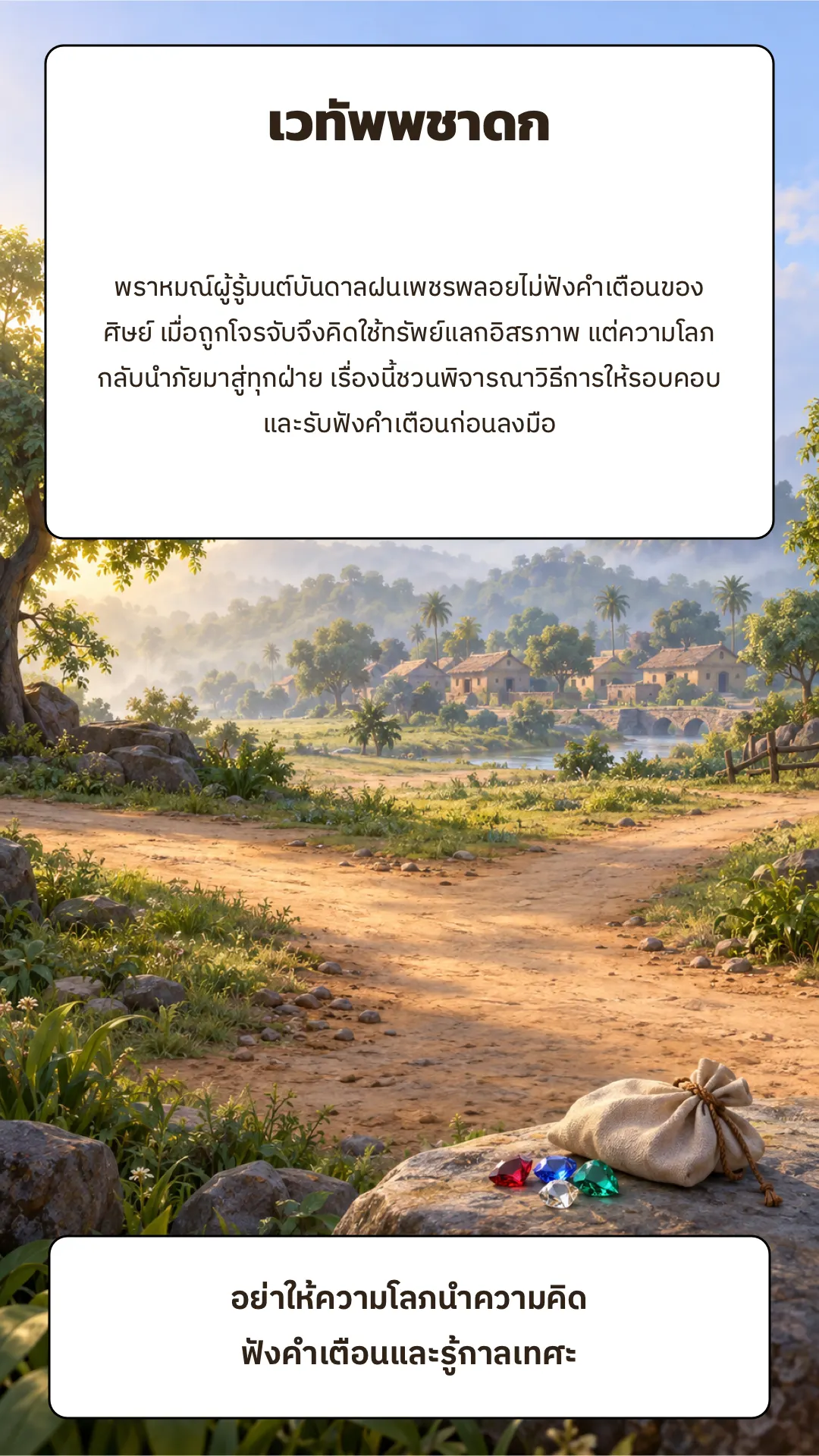 เวทัพพชาดก ปกหลัง