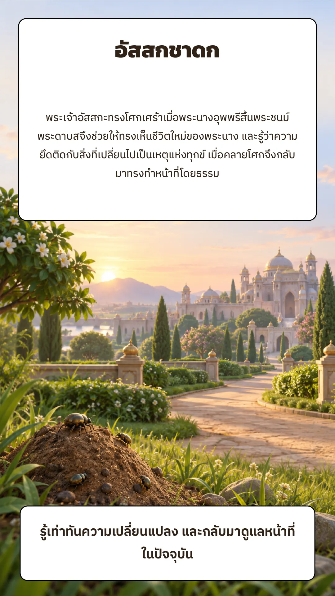 อัสสกชาดก ปกหลัง