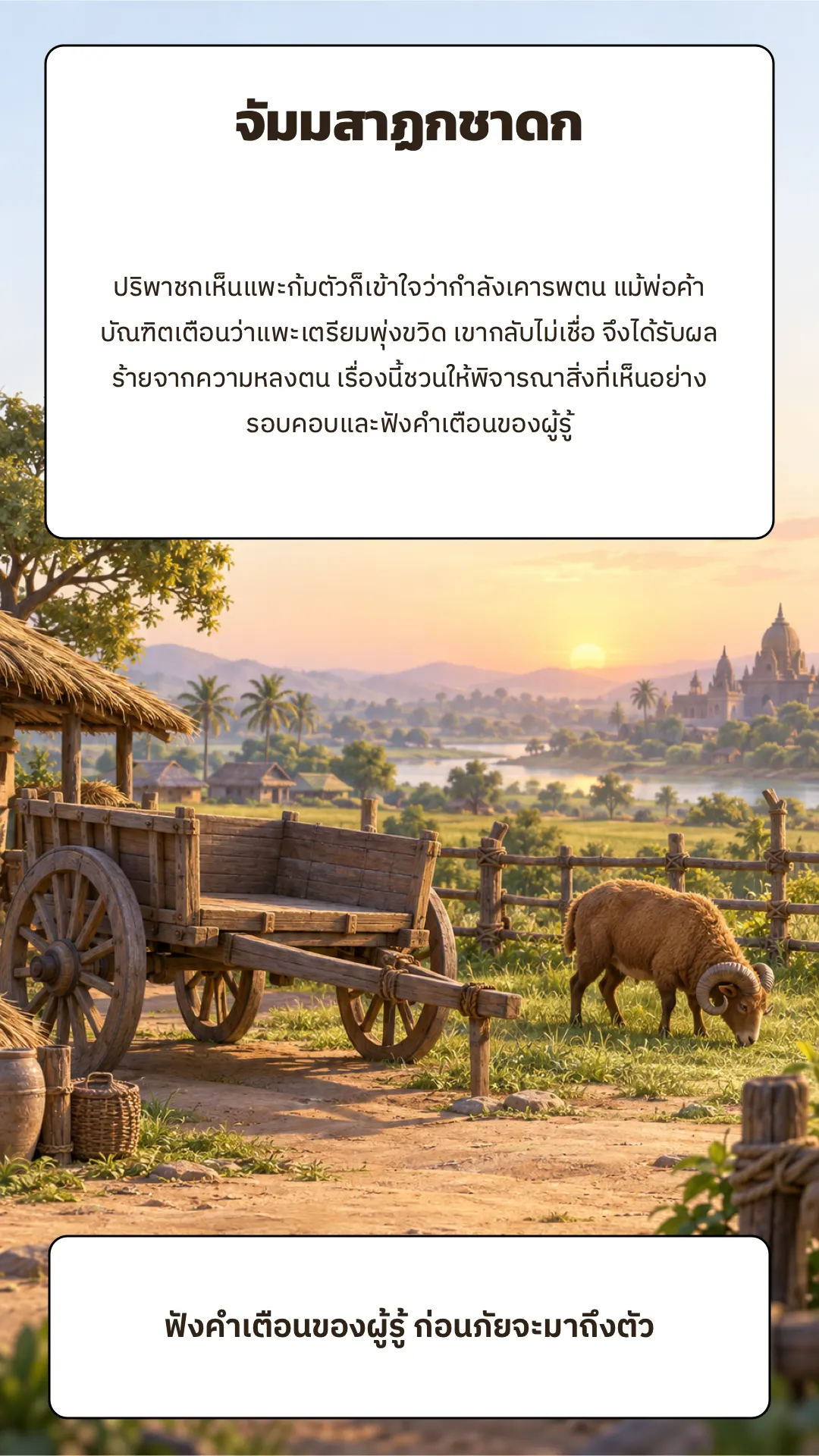 จัมมสาฏกชาดก ปกหลัง