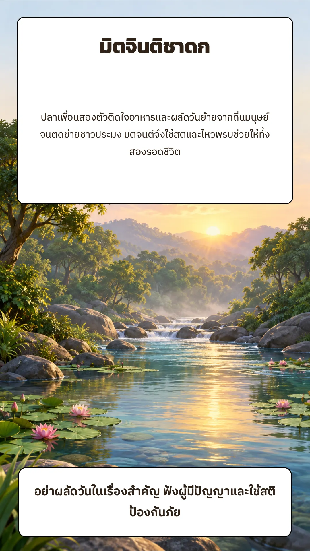 มิตจินติชาดก ปกหลัง