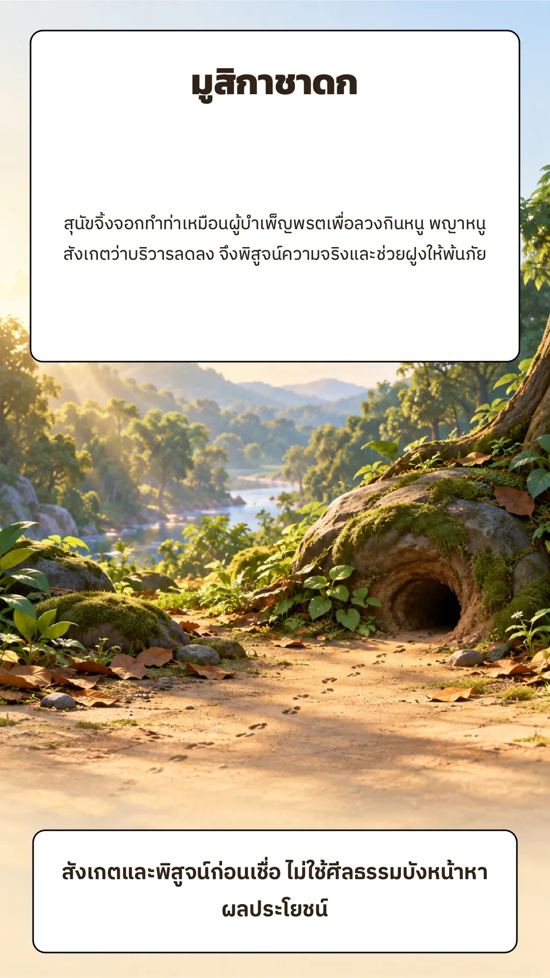 มูสิกาชาดก ปกหลัง
