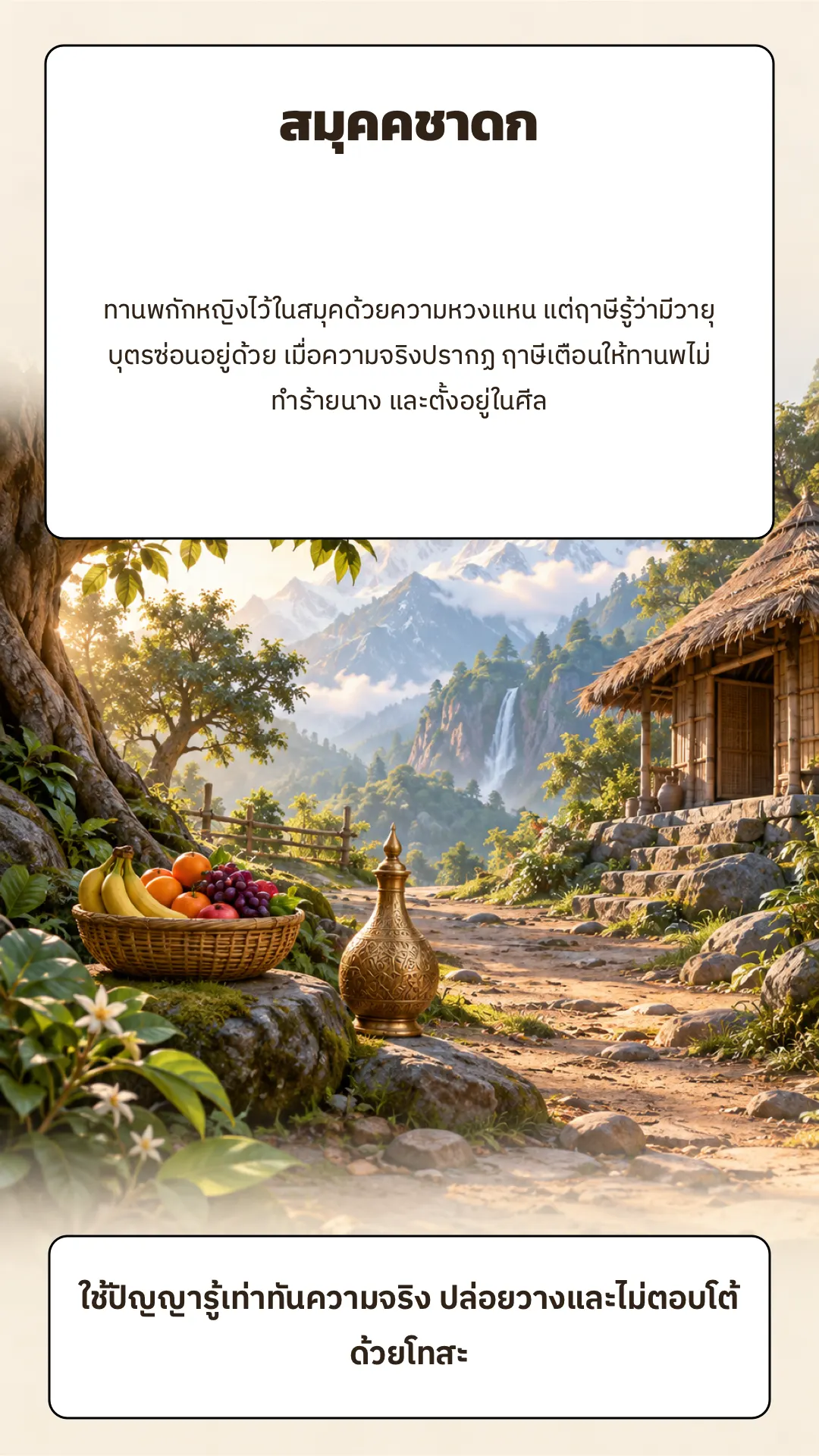 สมุคคชาดก ปกหลัง