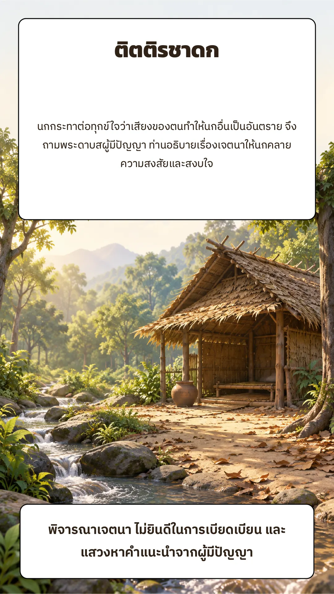 ติตติรชาดก ปกหลัง
