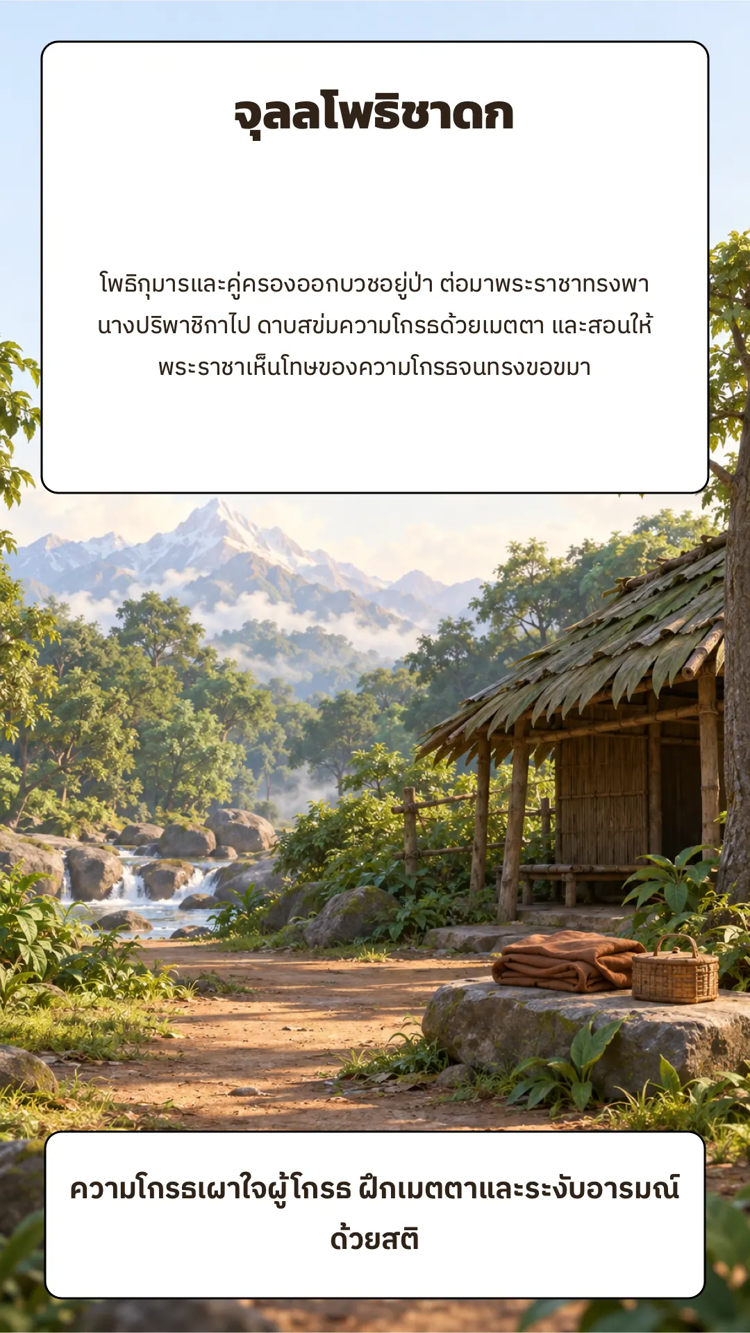 จุลลโพธิชาดก ปกหลัง