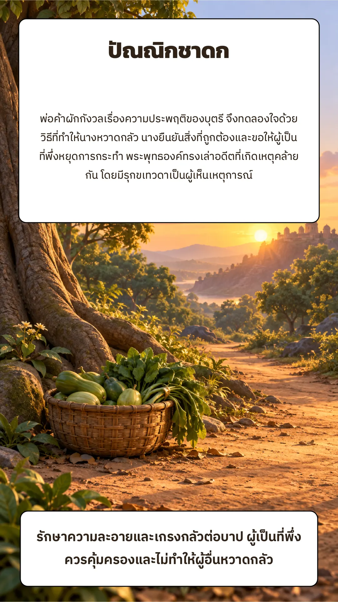 ปัณณิกชาดก ปกหลัง