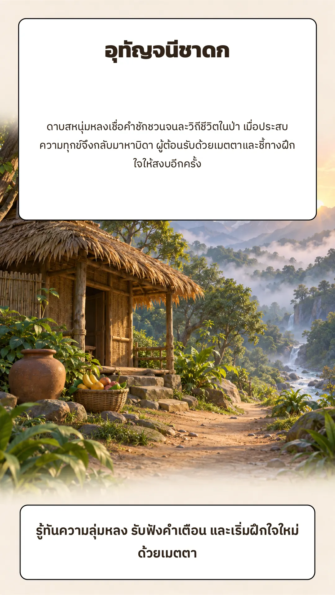 อุทัญจนีชาดก ปกหลัง