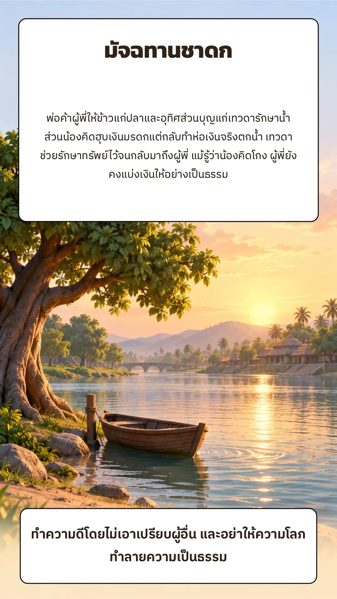 มัจฉทานชาดก ปกหลัง