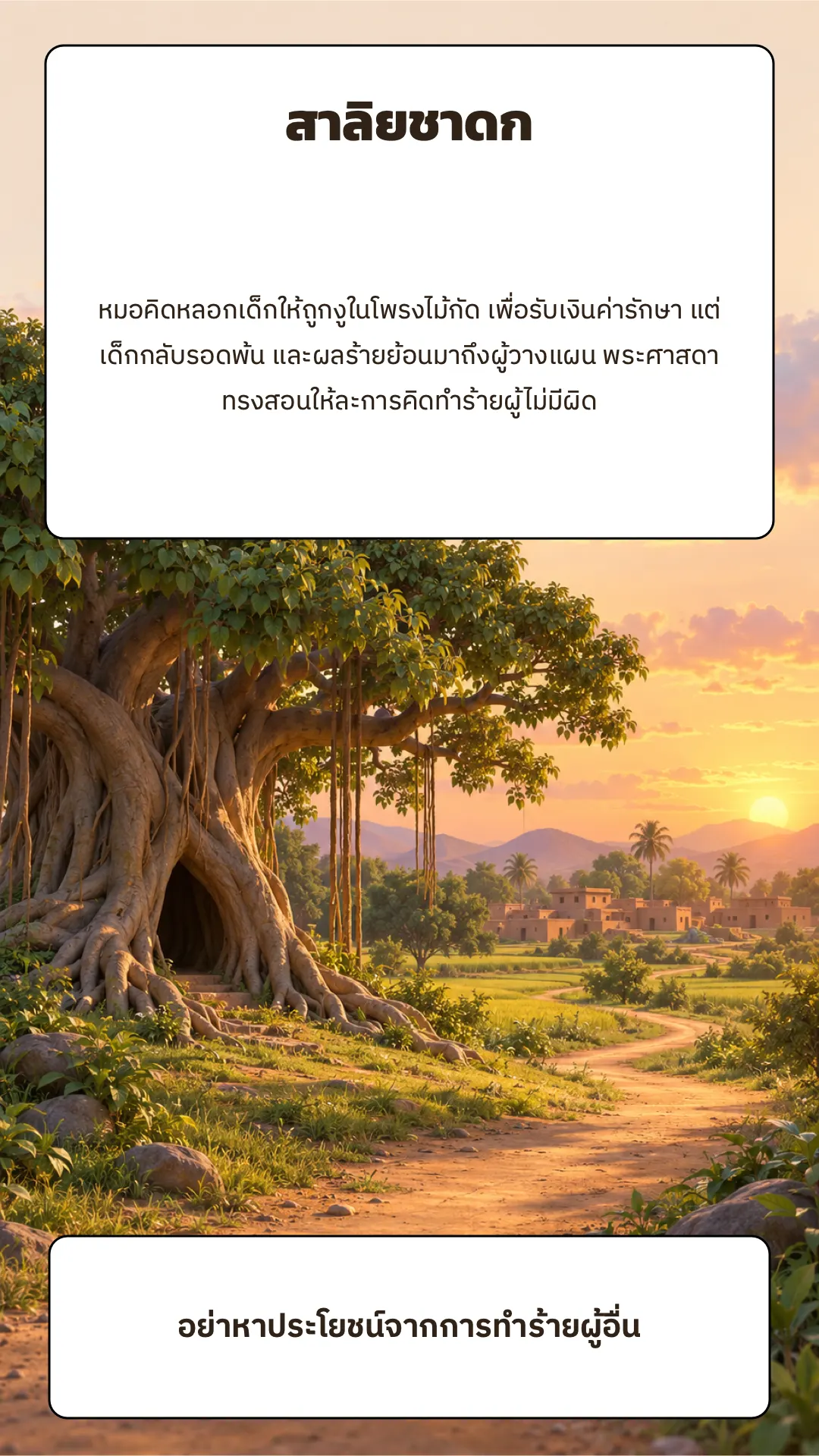 สาลิยชาดก ปกหลัง